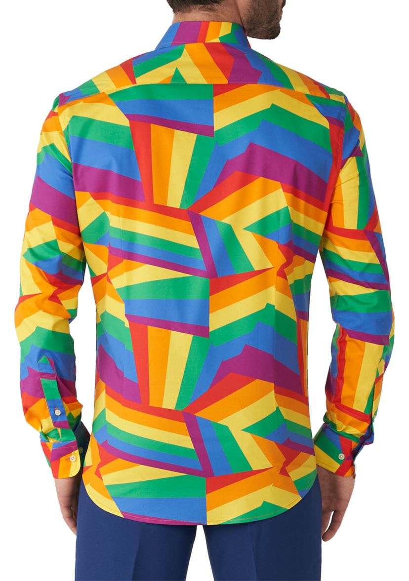 Zig Zag Rainbow Long Sleeve Shirt