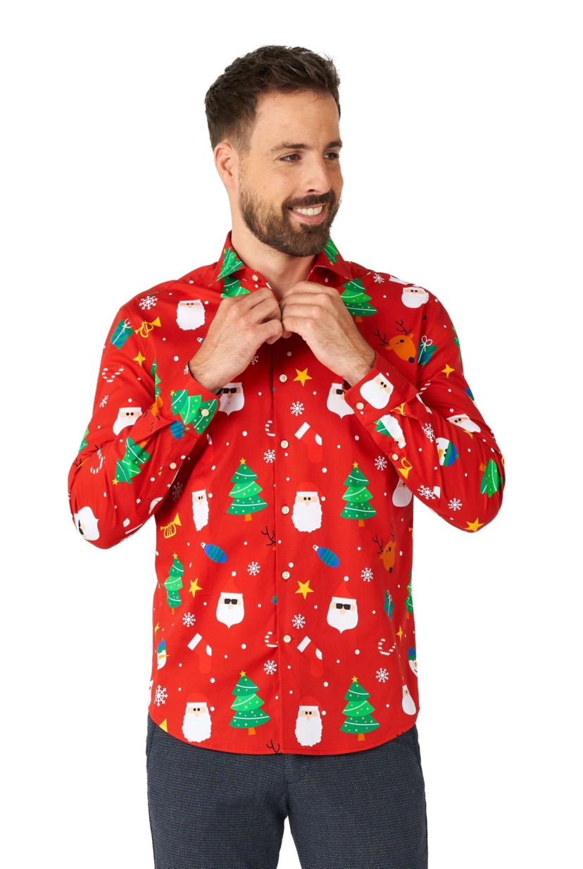 Festivity Red Long Sleeve Shirt