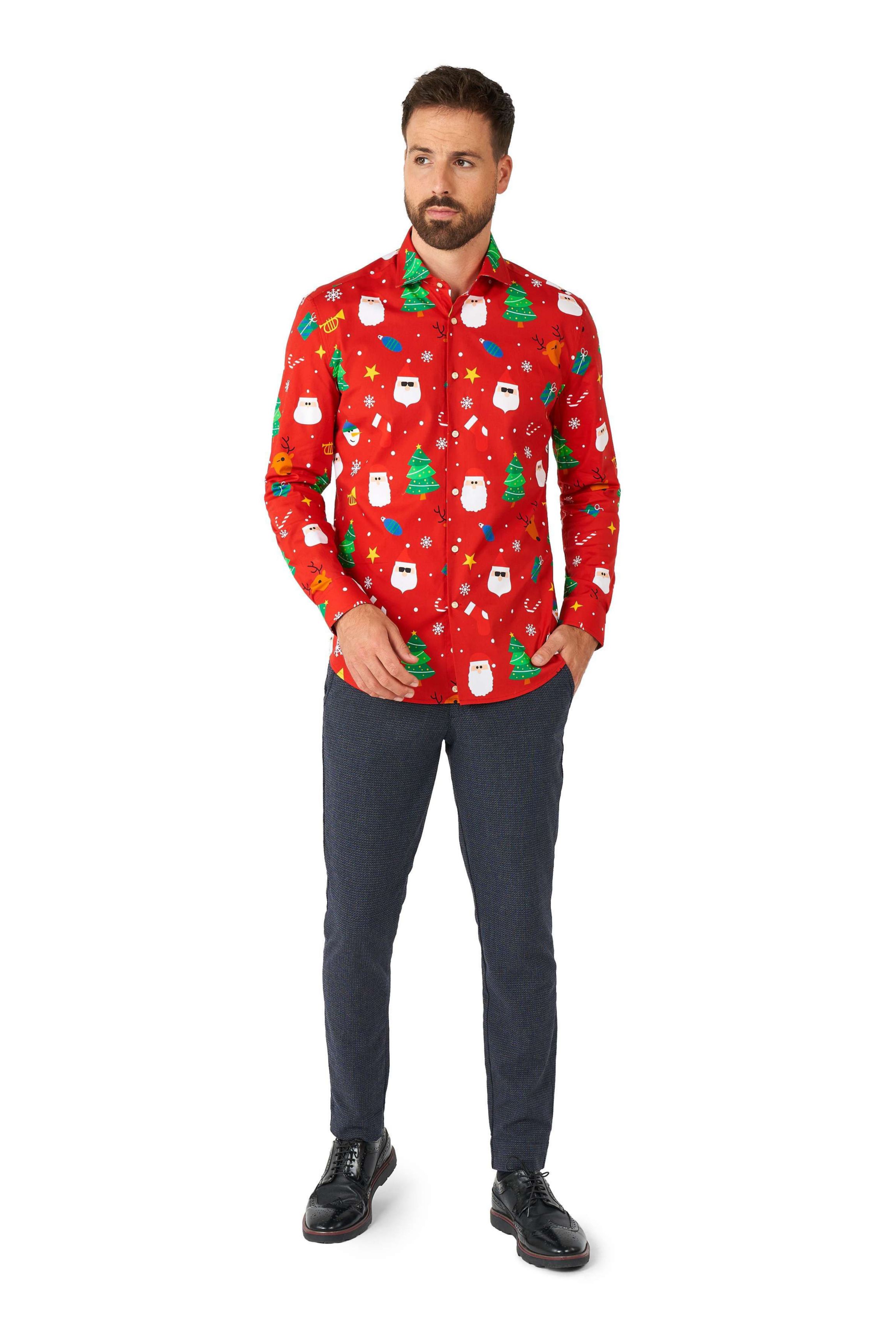 Festivity Red Long Sleeve Shirt