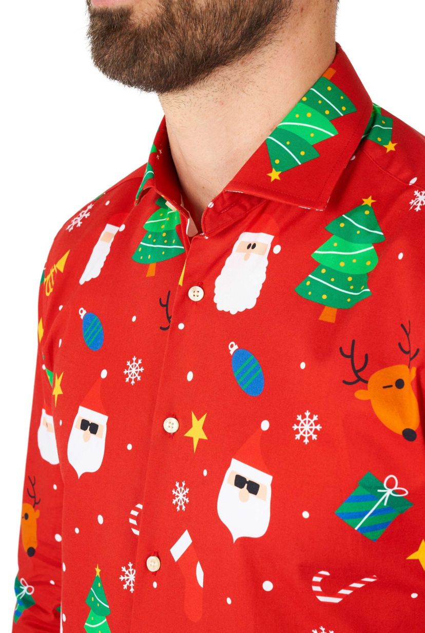 Festivity Red Long Sleeve Shirt