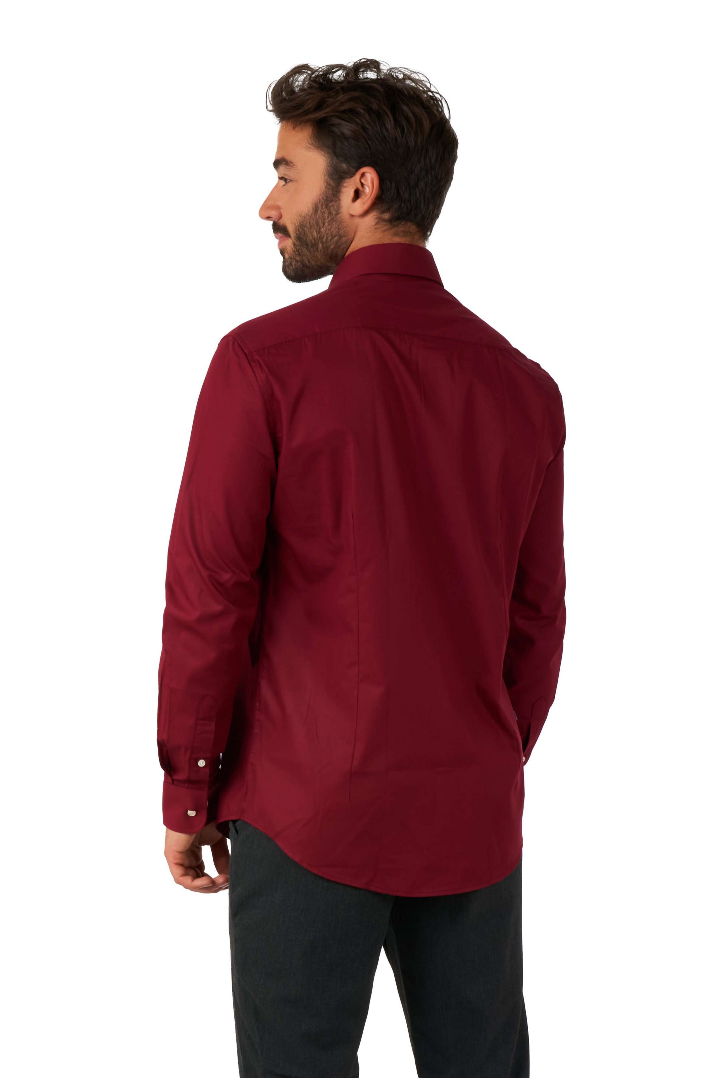 Blazing Burgundy Long Sleeve Shirt