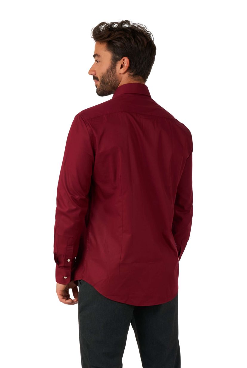 Blazing Burgundy Long Sleeve Shirt