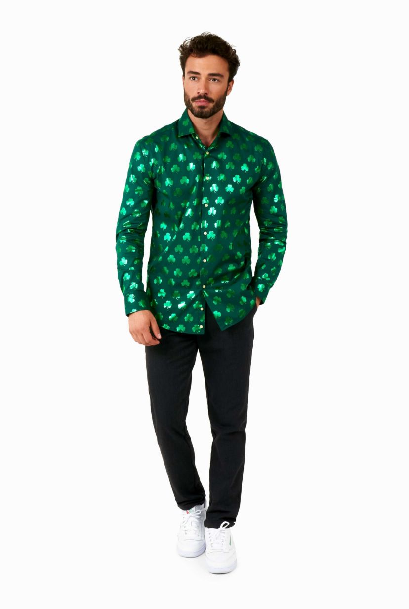 Shiny Shamrock Long Sleeve Shirt