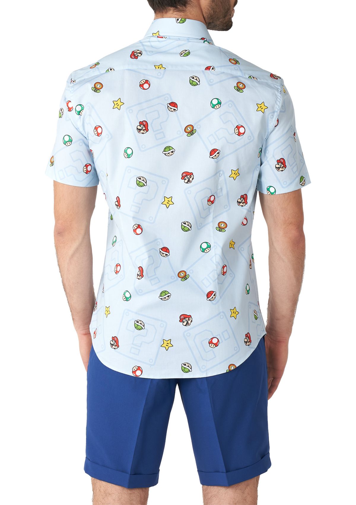 Super Mario Icons Short Sleeve Shirt