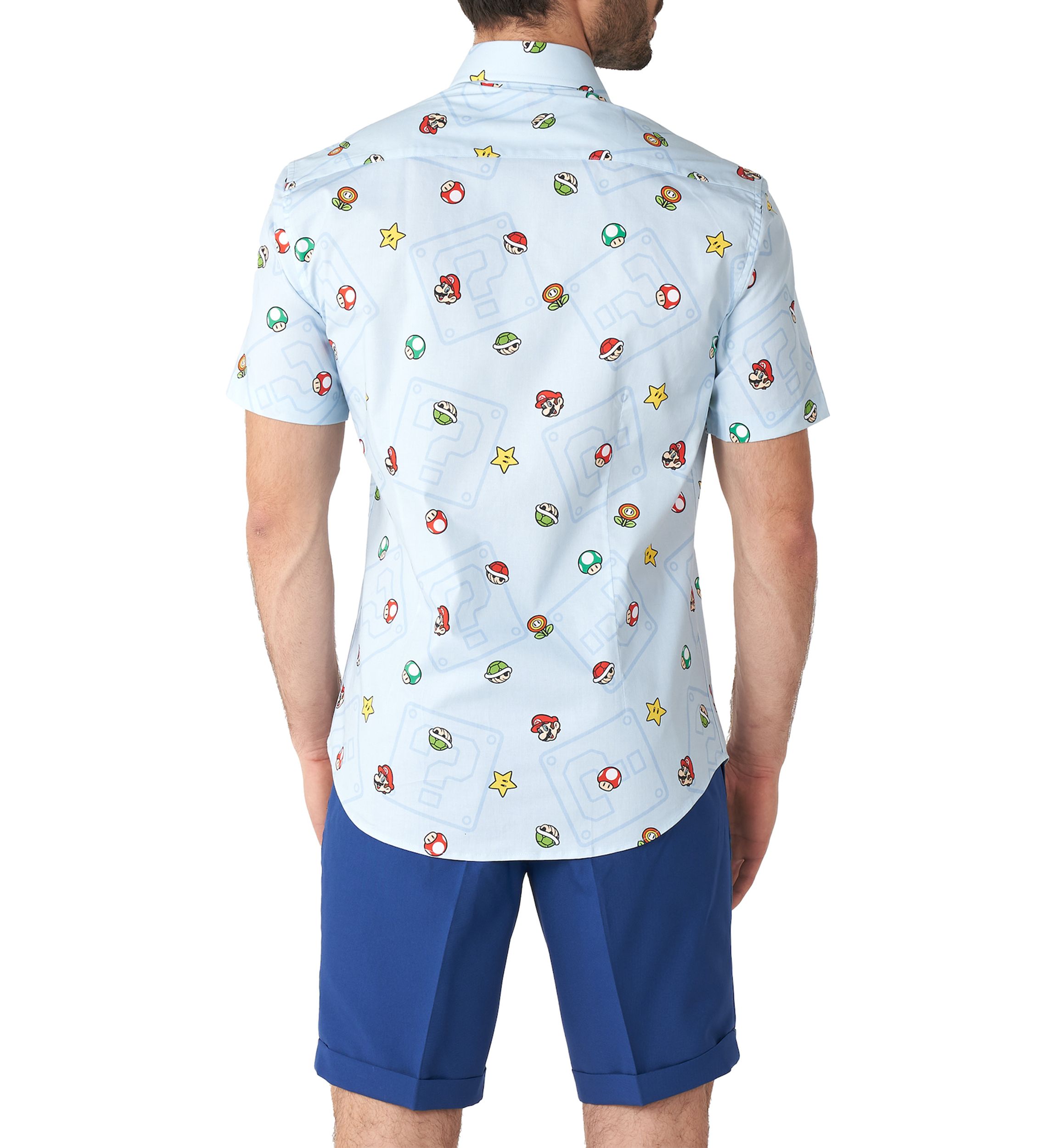 Super Mario Icons Short Sleeve Shirt