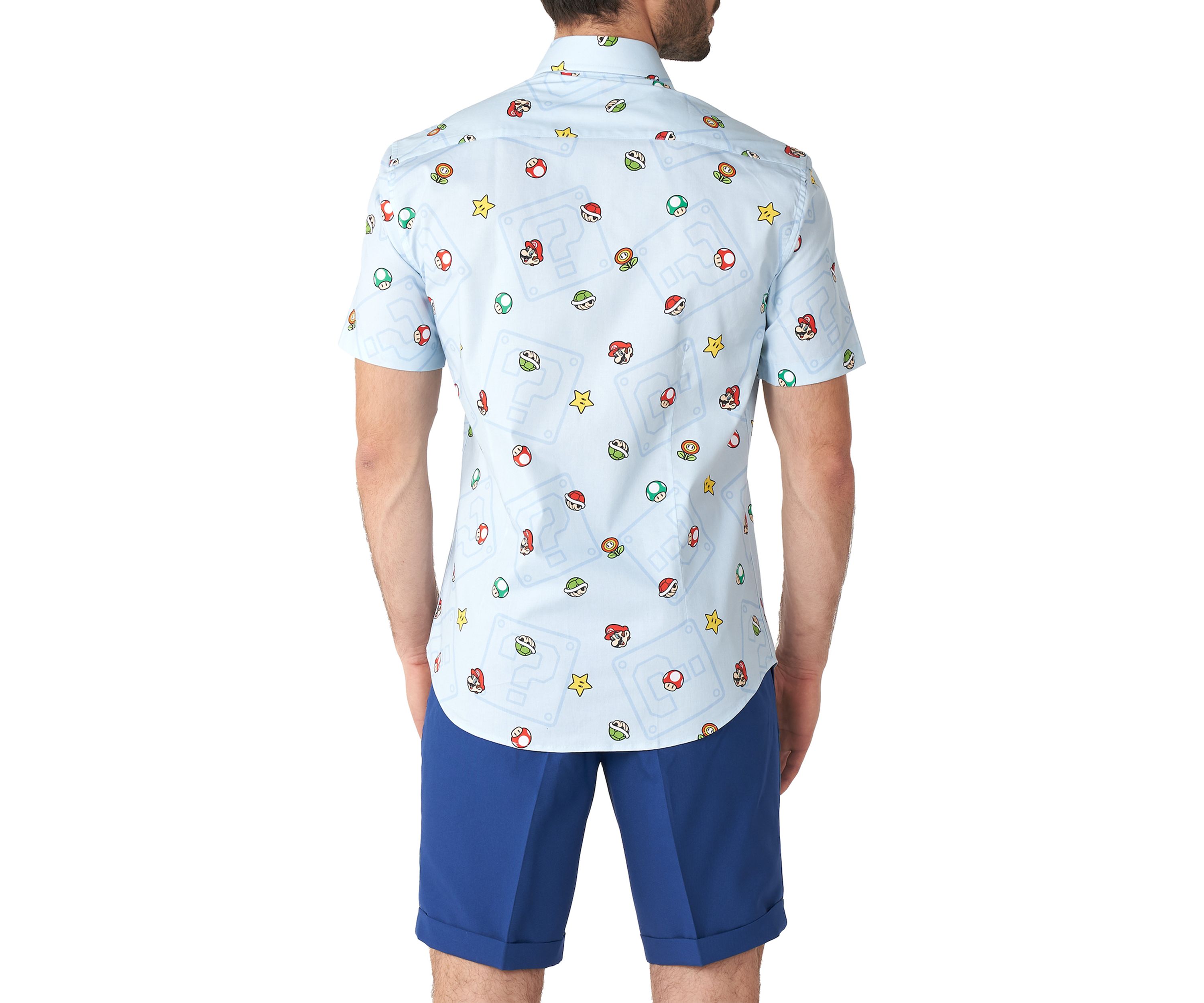 Super Mario Icons Short Sleeve Shirt