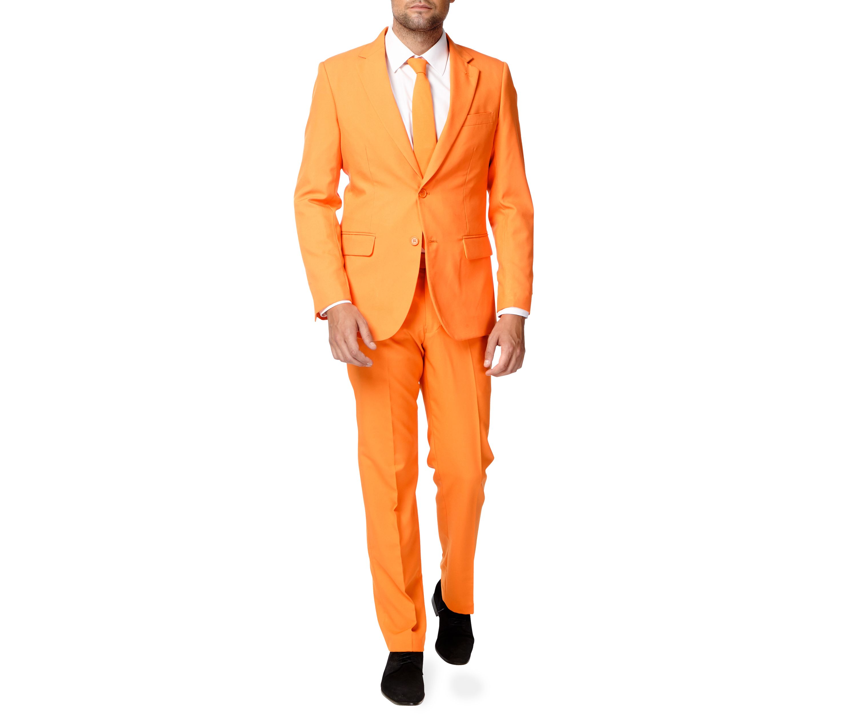 The Orange  2 Piece Suit + Tie