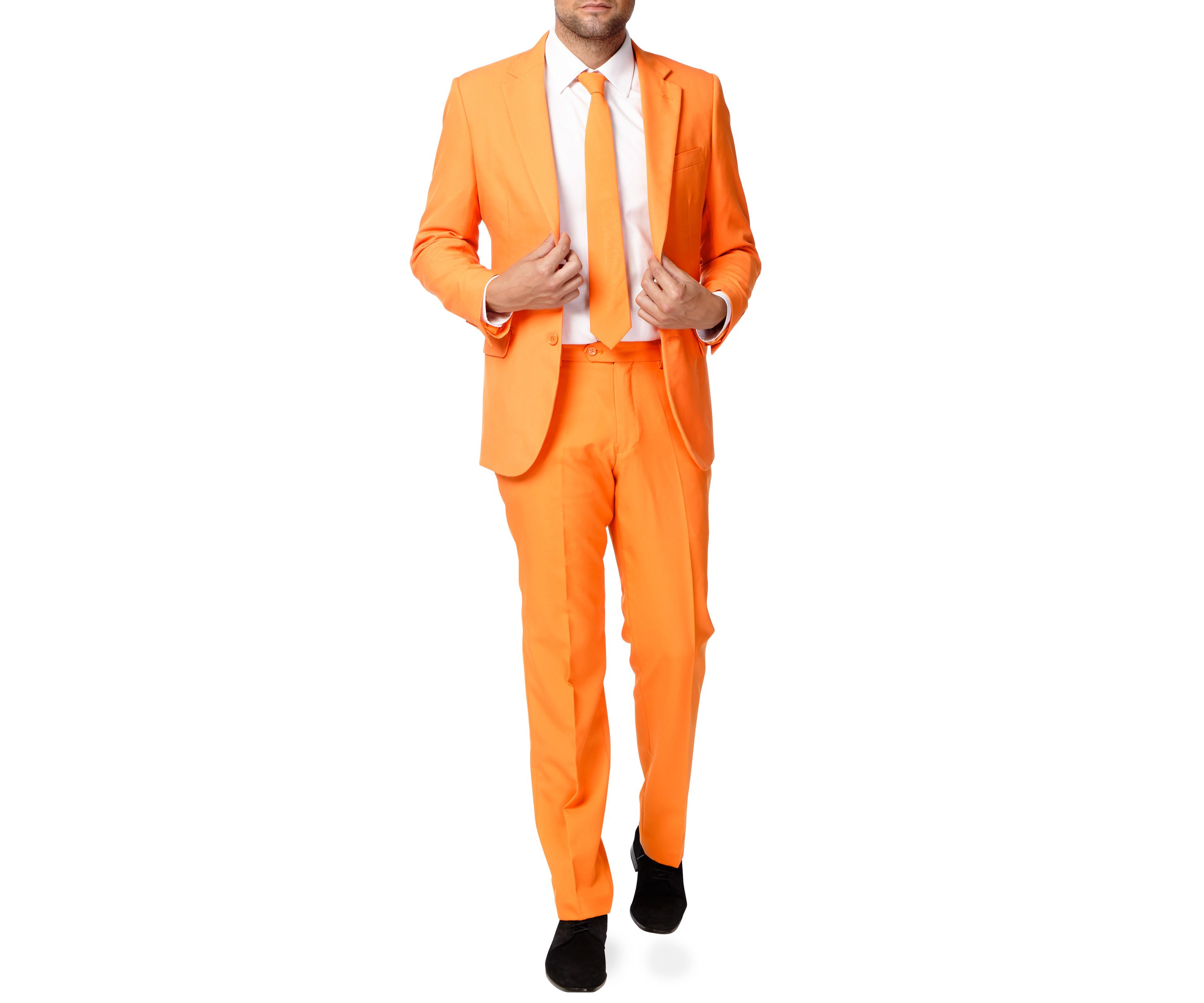 The Orange  2 Piece Suit + Tie