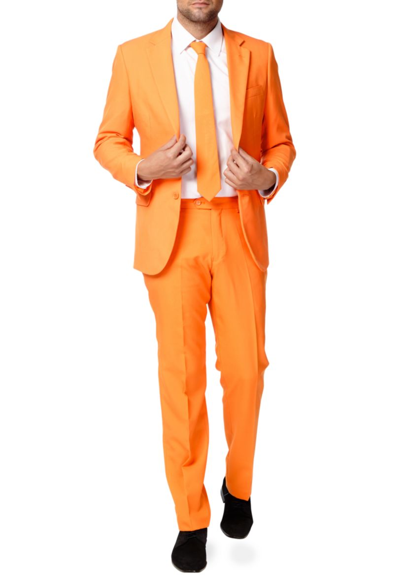 The Orange  2 Piece Suit + Tie