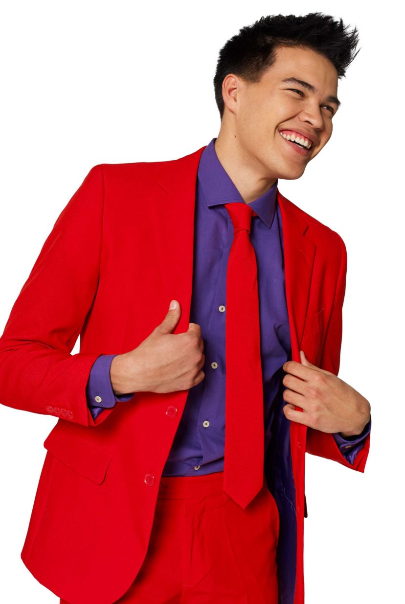 Red Devil  2 Piece Suit + Tie