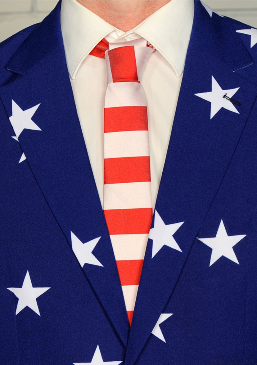 Stars and Stripes  2 Piece Suit + Tie