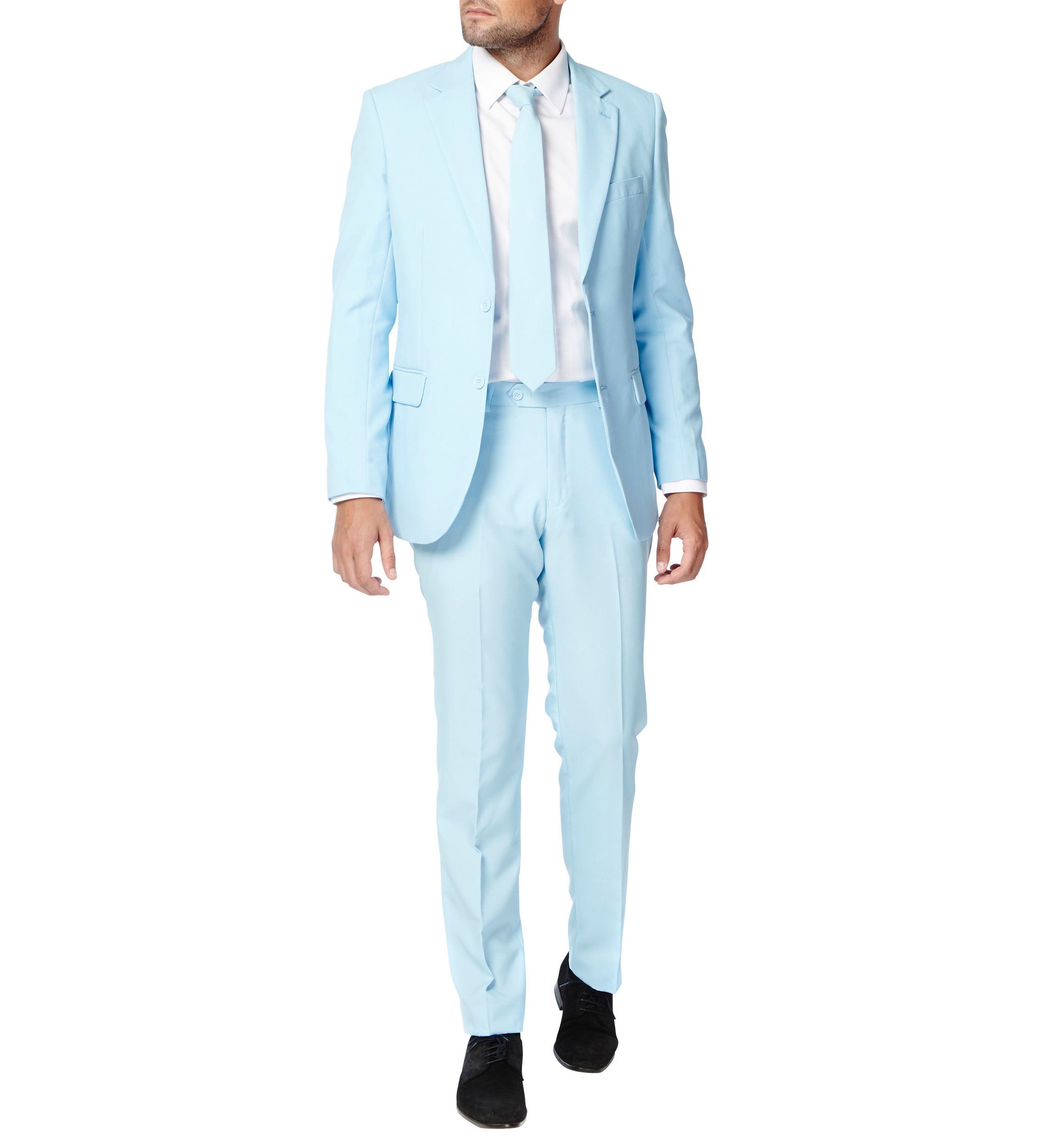 Cool Blue  2 Piece Suit + Tie