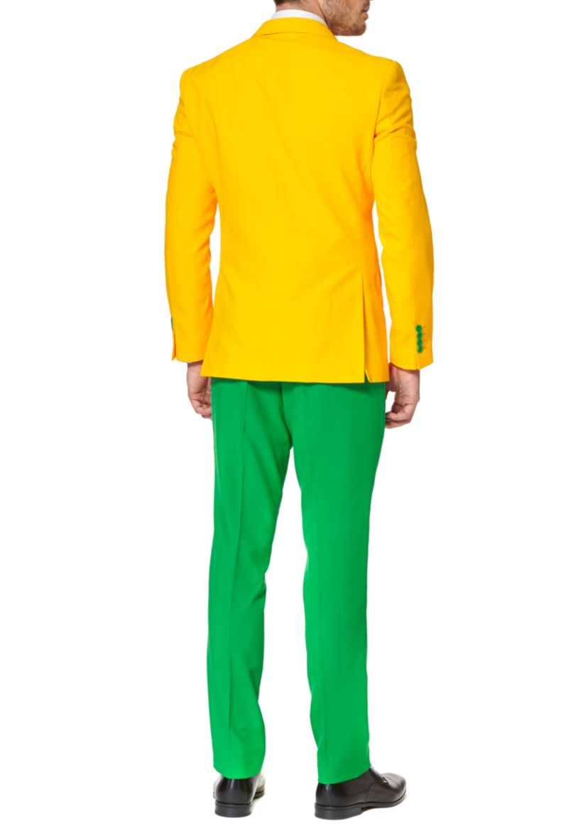 Green and Gold  2 Piece Suit + Tie