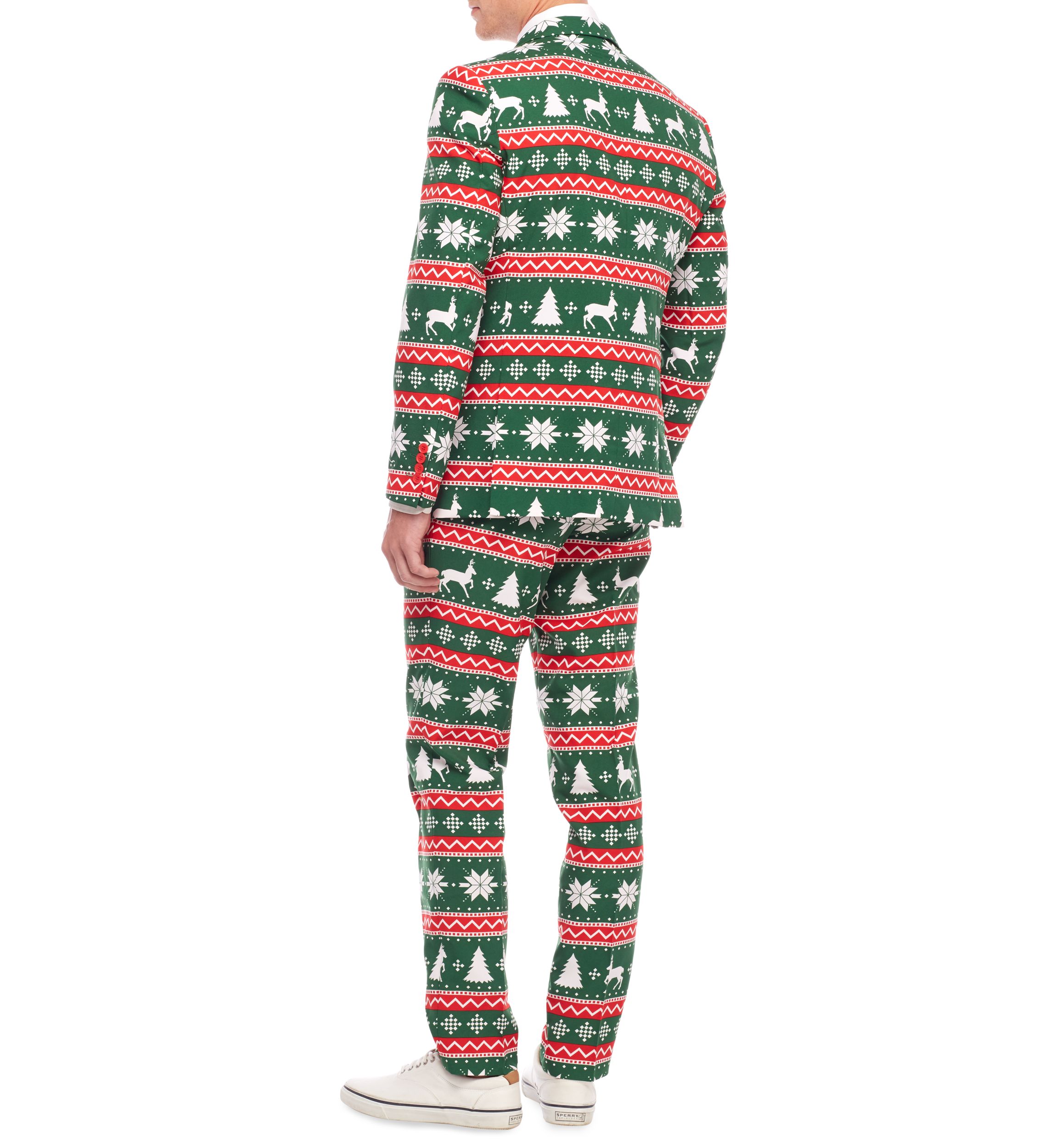 Festive Green  2 Piece Suit + Tie