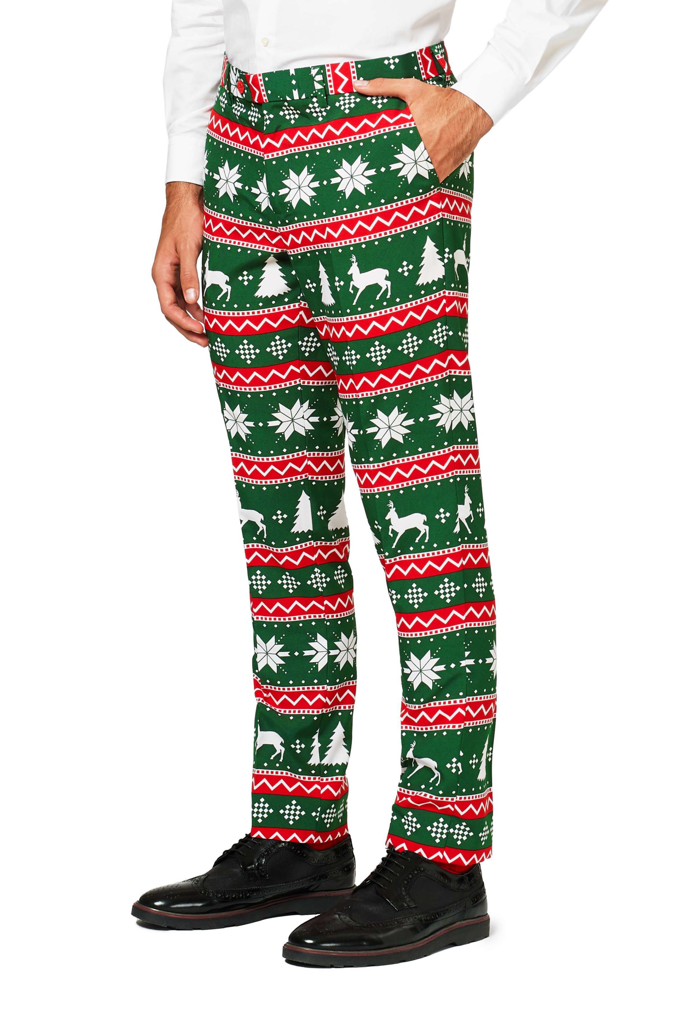 Festive Green  2 Piece Suit + Tie