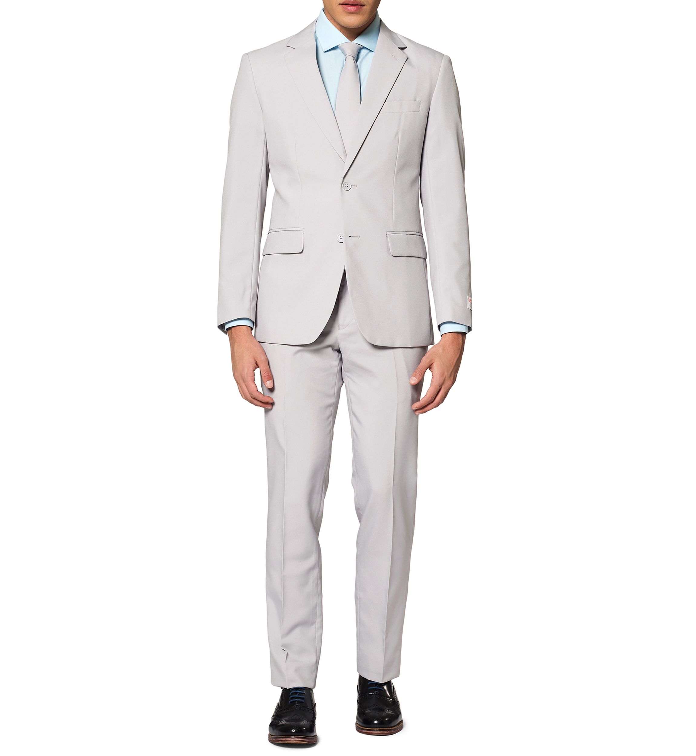 Groovy Grey  2 Piece Suit + Tie