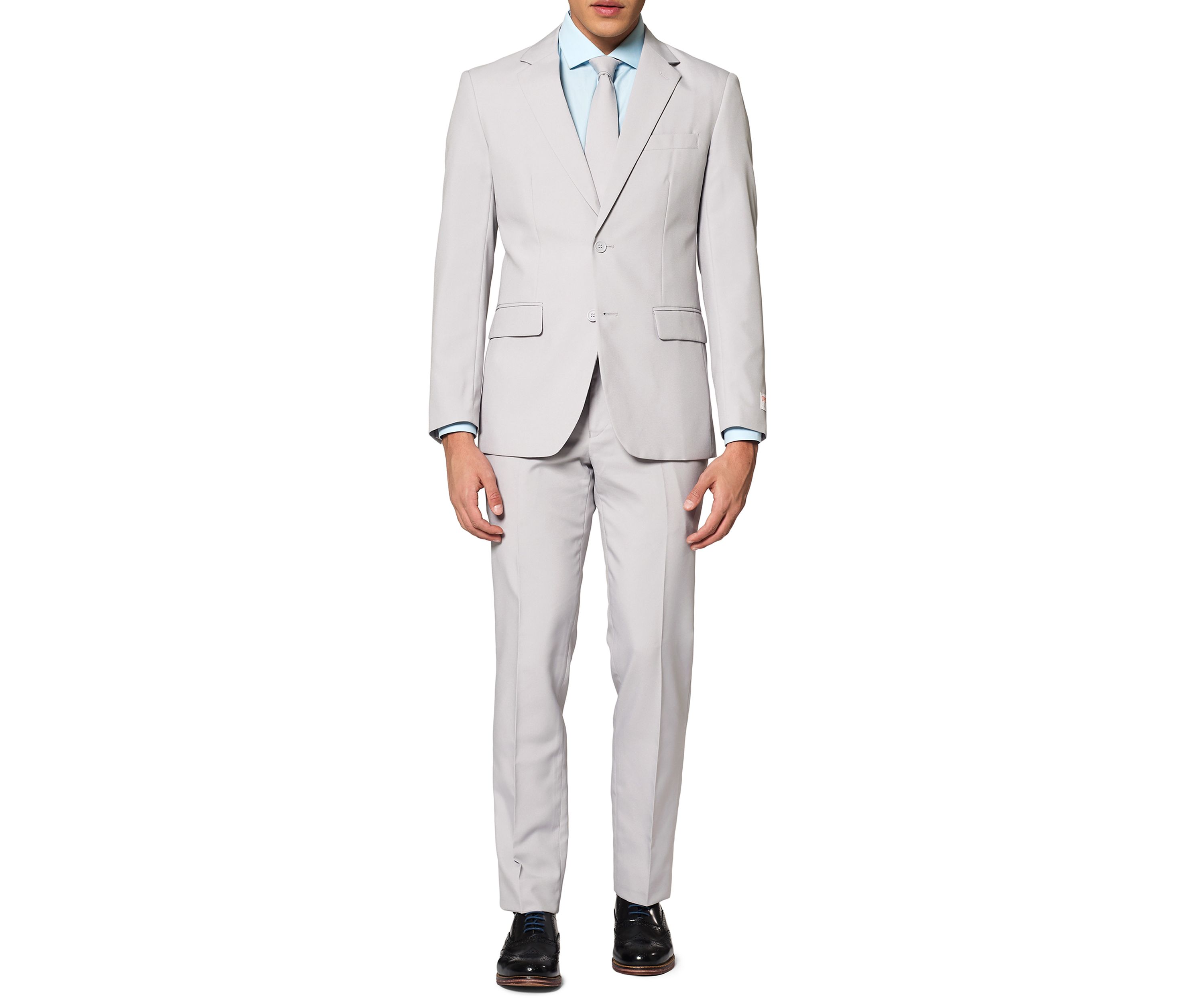 Groovy Grey  2 Piece Suit + Tie