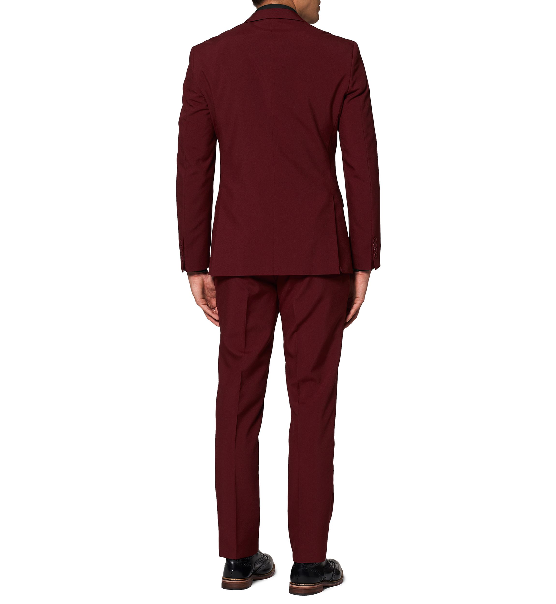 Blazing Burgundy  2 Piece Suit + Tie
