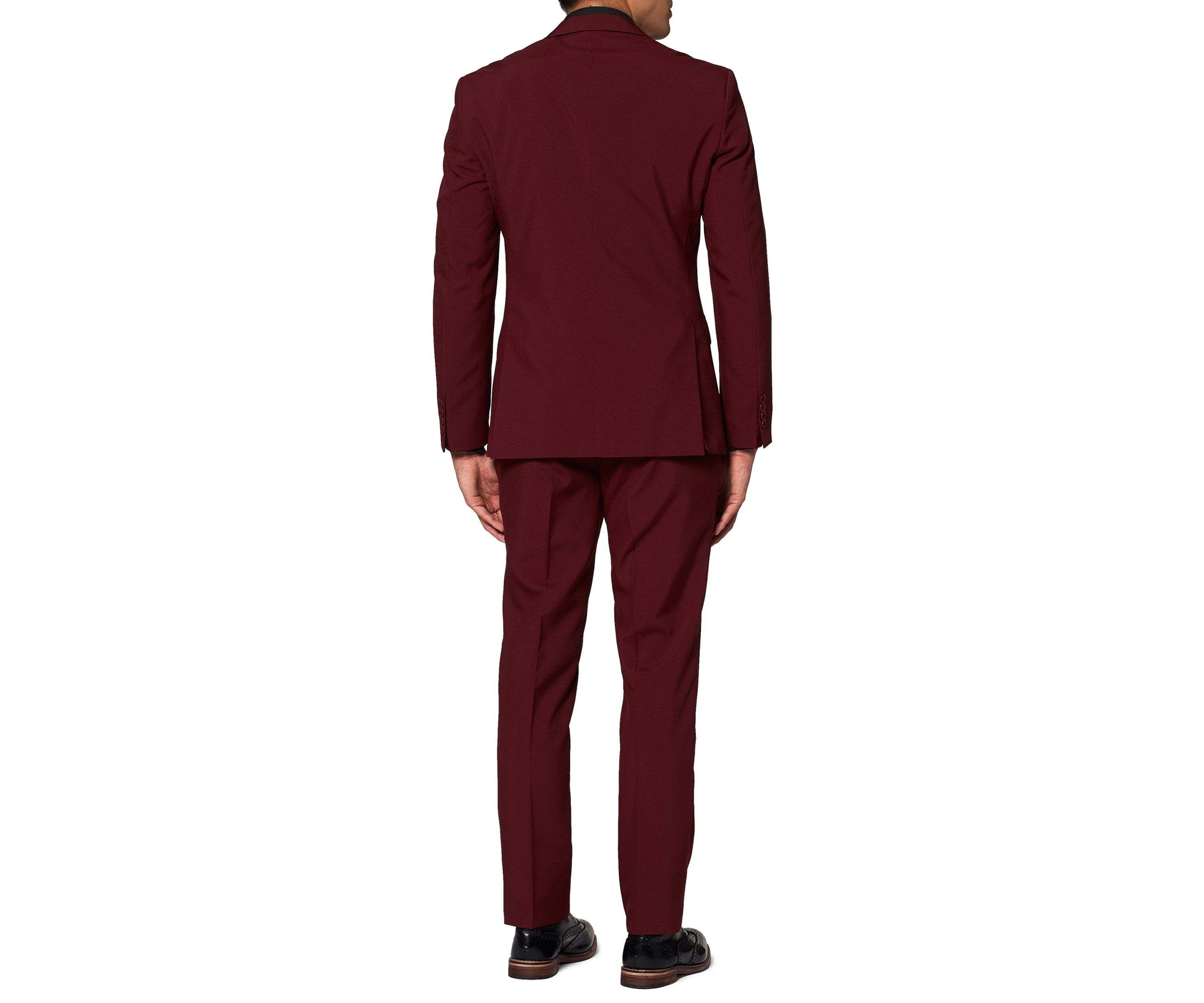 Blazing Burgundy  2 Piece Suit + Tie