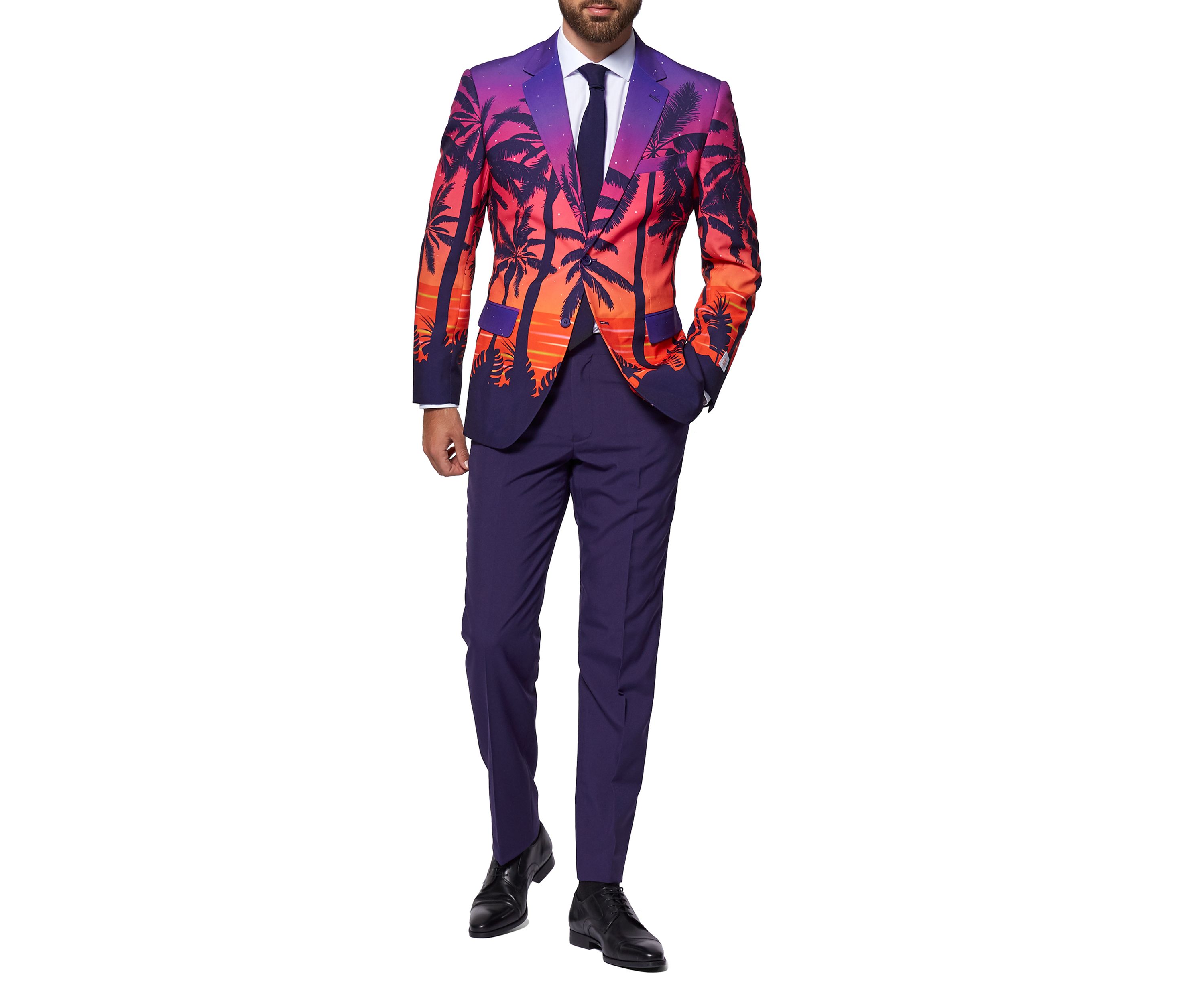 Suave Sunset  2 Piece Suit + Tie