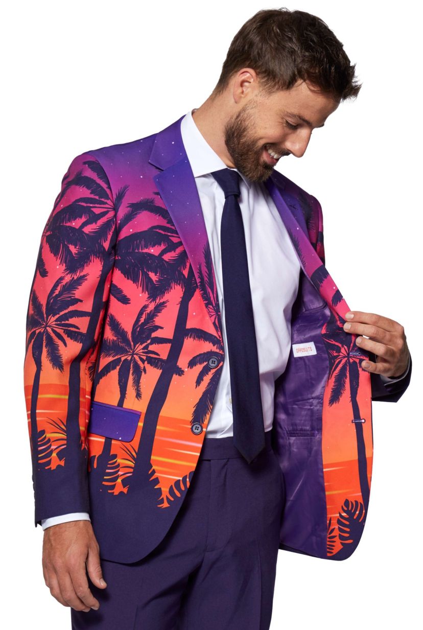 Suave Sunset  2 Piece Suit + Tie