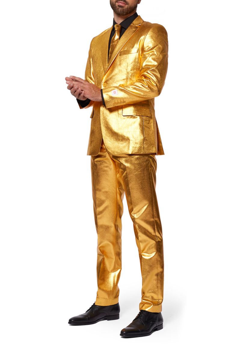 Groovy Gold  2 Piece Suit + Tie