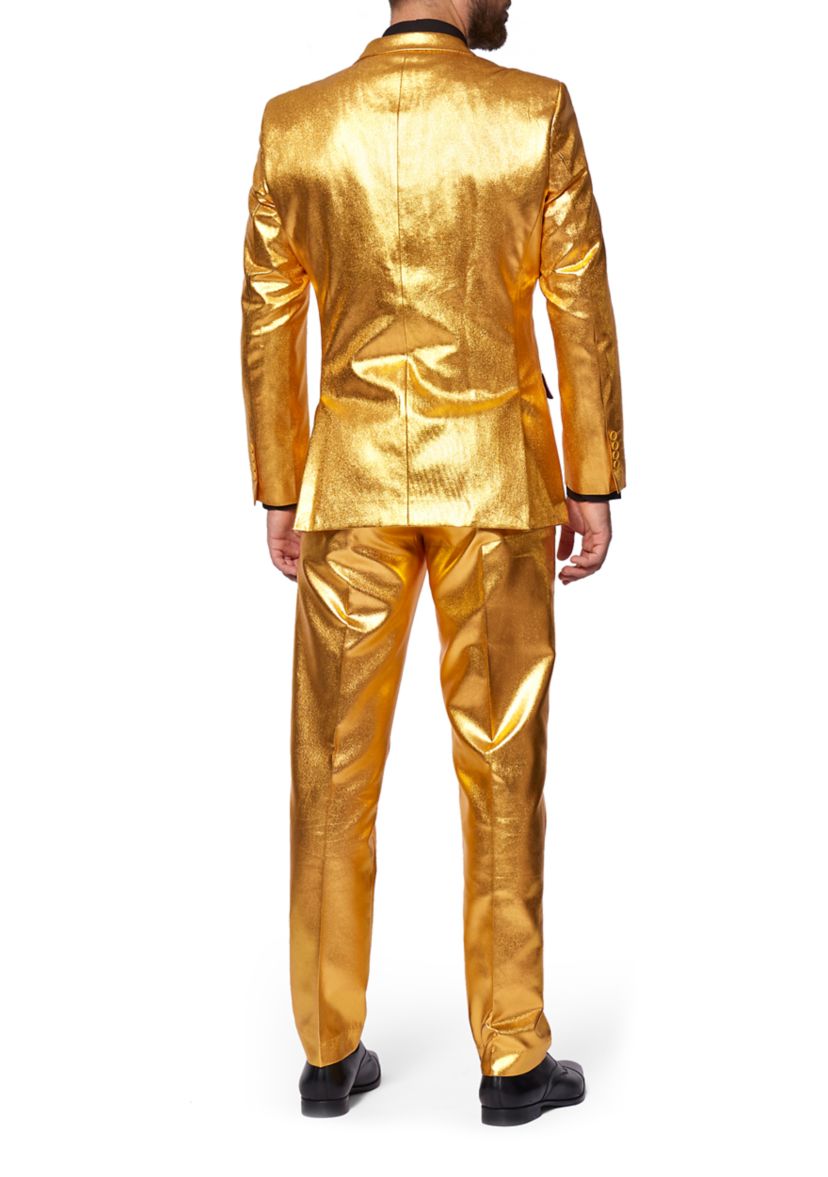 Groovy Gold  2 Piece Suit + Tie