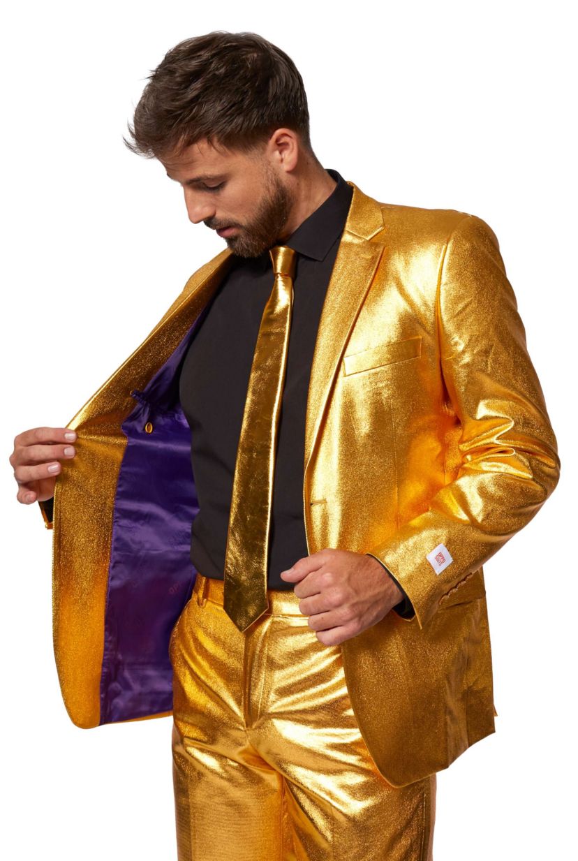 Groovy Gold  2 Piece Suit + Tie