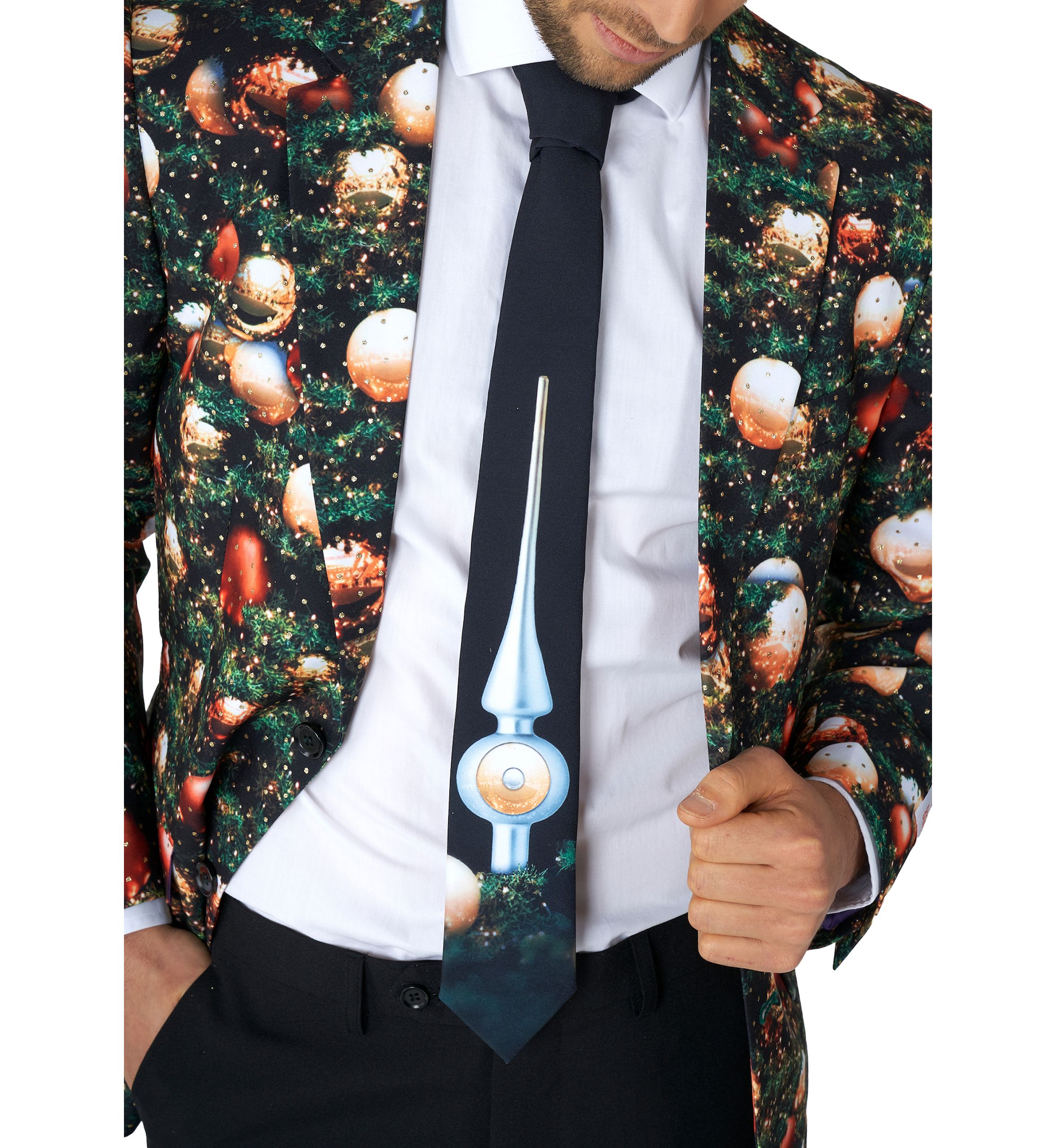 Shine Pine  2 Piece Suit + Tie