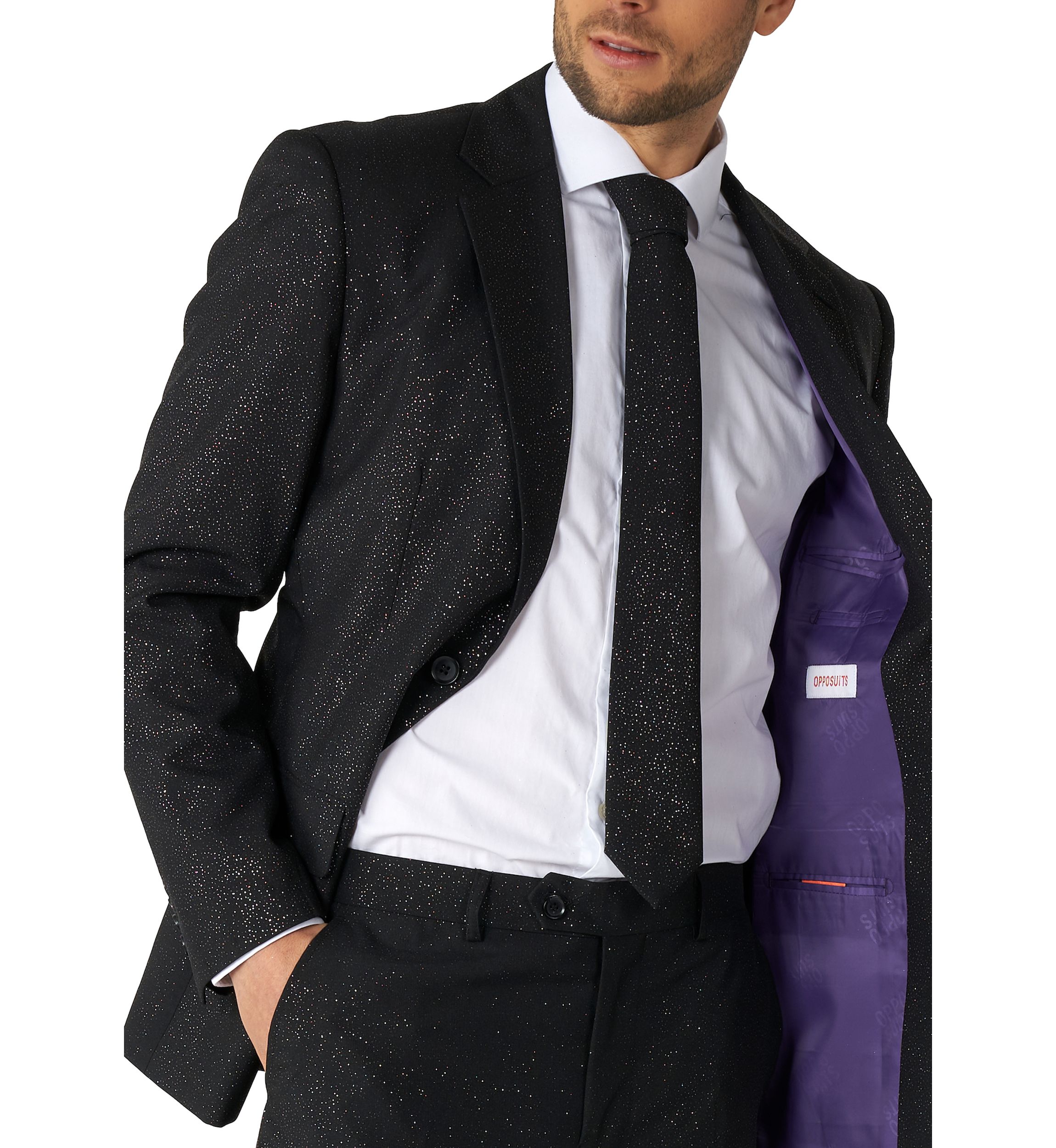 Glitzy Glitter  2 Piece Suit + Tie