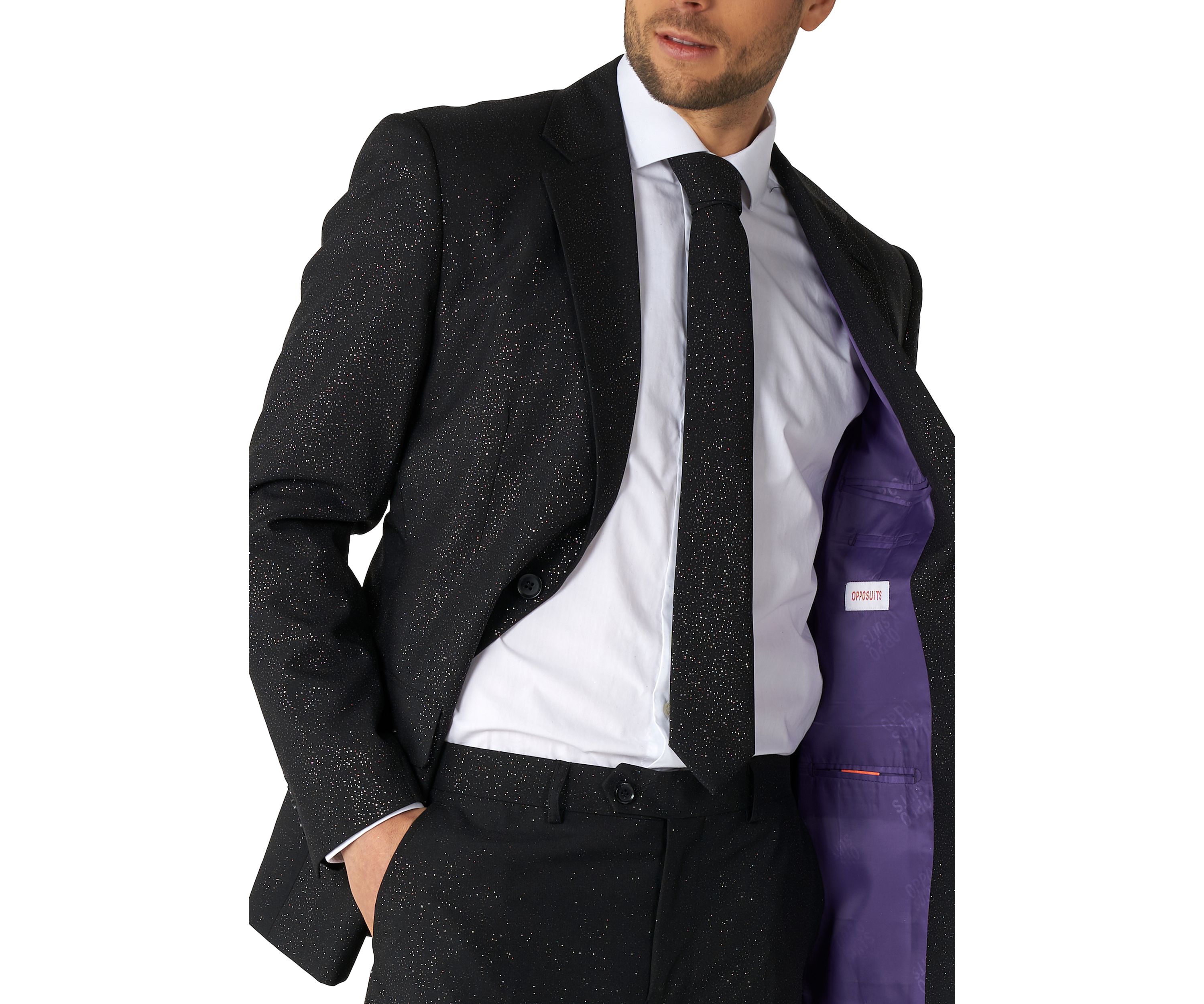 Glitzy Glitter  2 Piece Suit + Tie