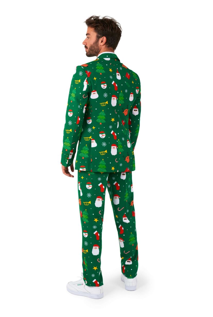 Festivity Green  2 Piece Suit + Tie