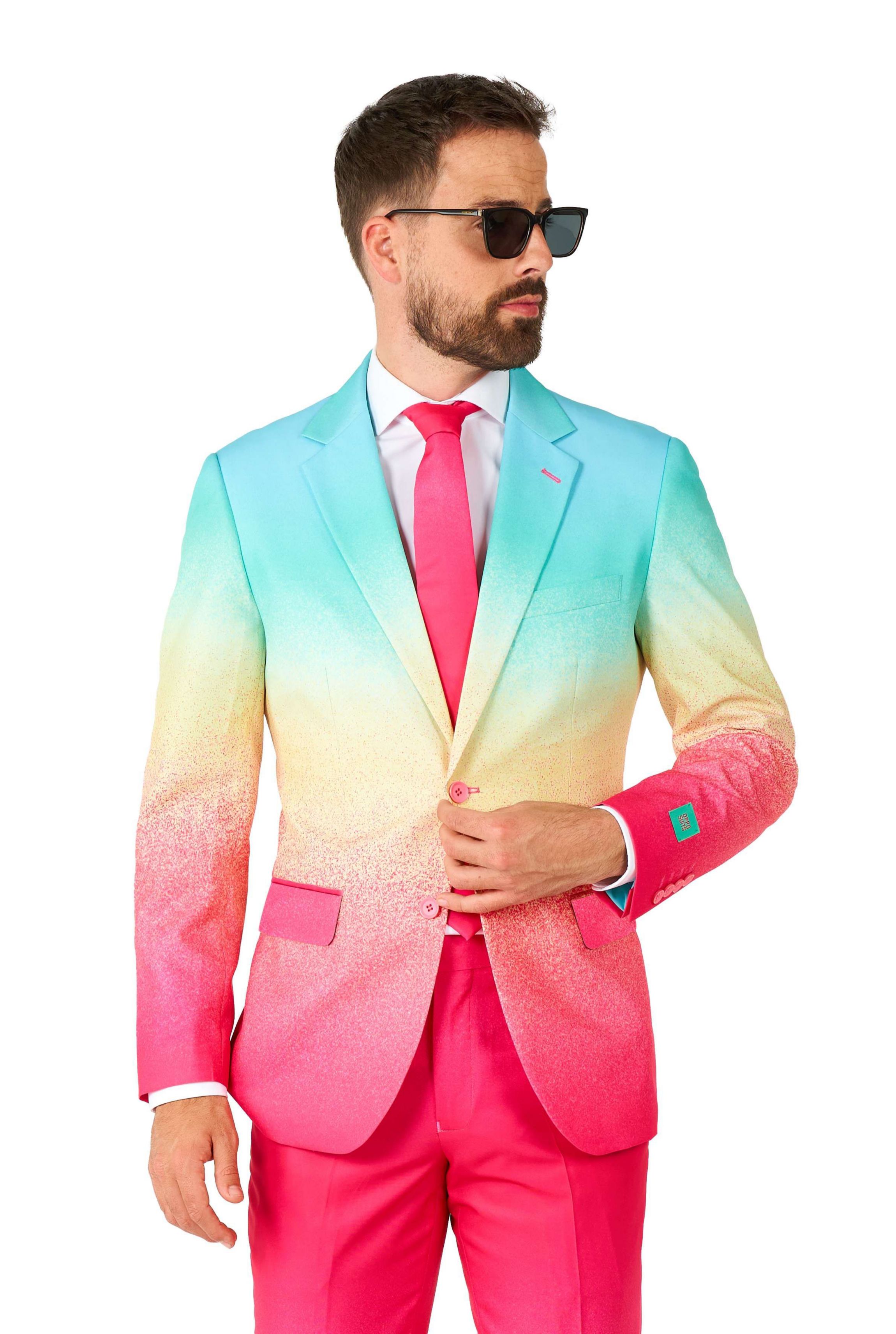 Funky Fade 2 Piece Suit + Tie