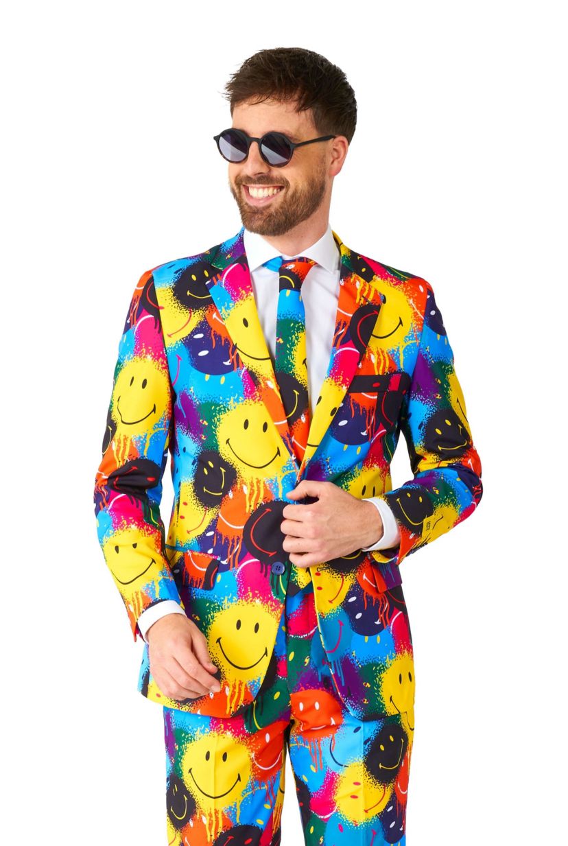Smiley® Drip  2 Piece Suit + Tie