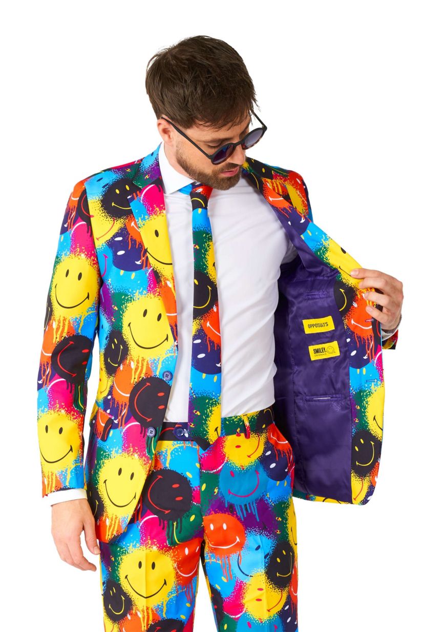 Smiley® Drip  2 Piece Suit + Tie