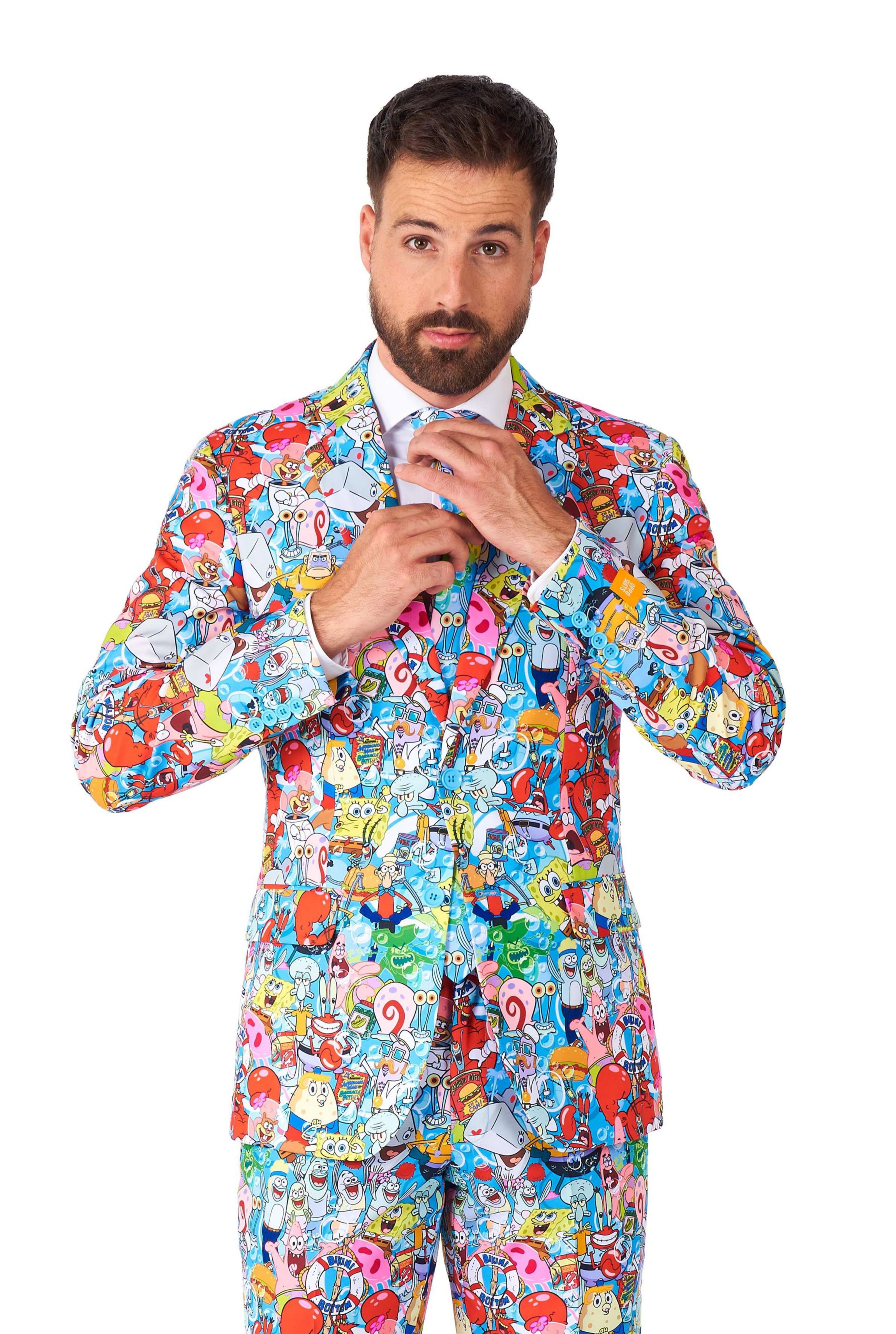 SpongeBob™ Frenzy 2 Piece Suit + Tie
