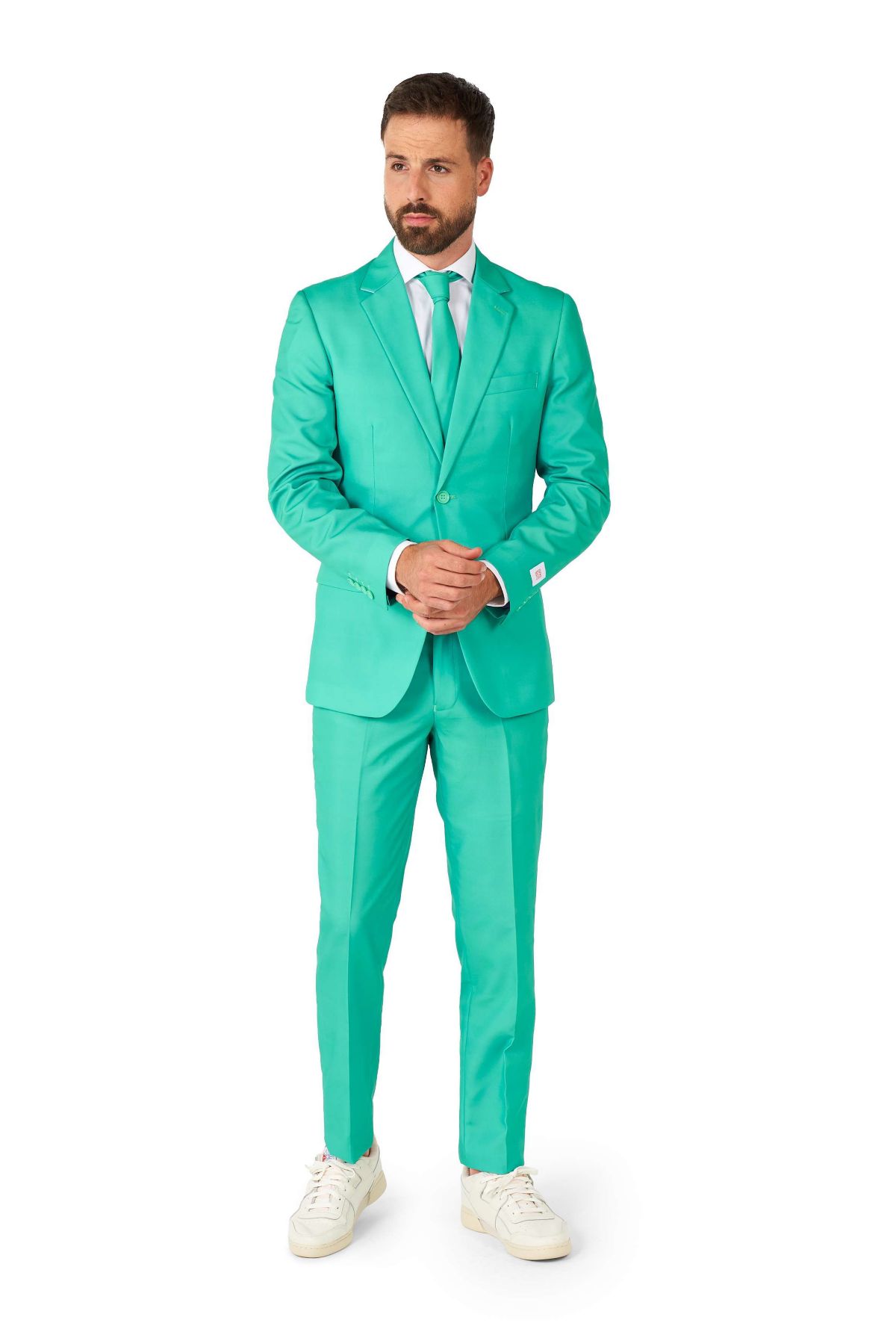 Trendy Turquoise  2 Piece Suit + Tie