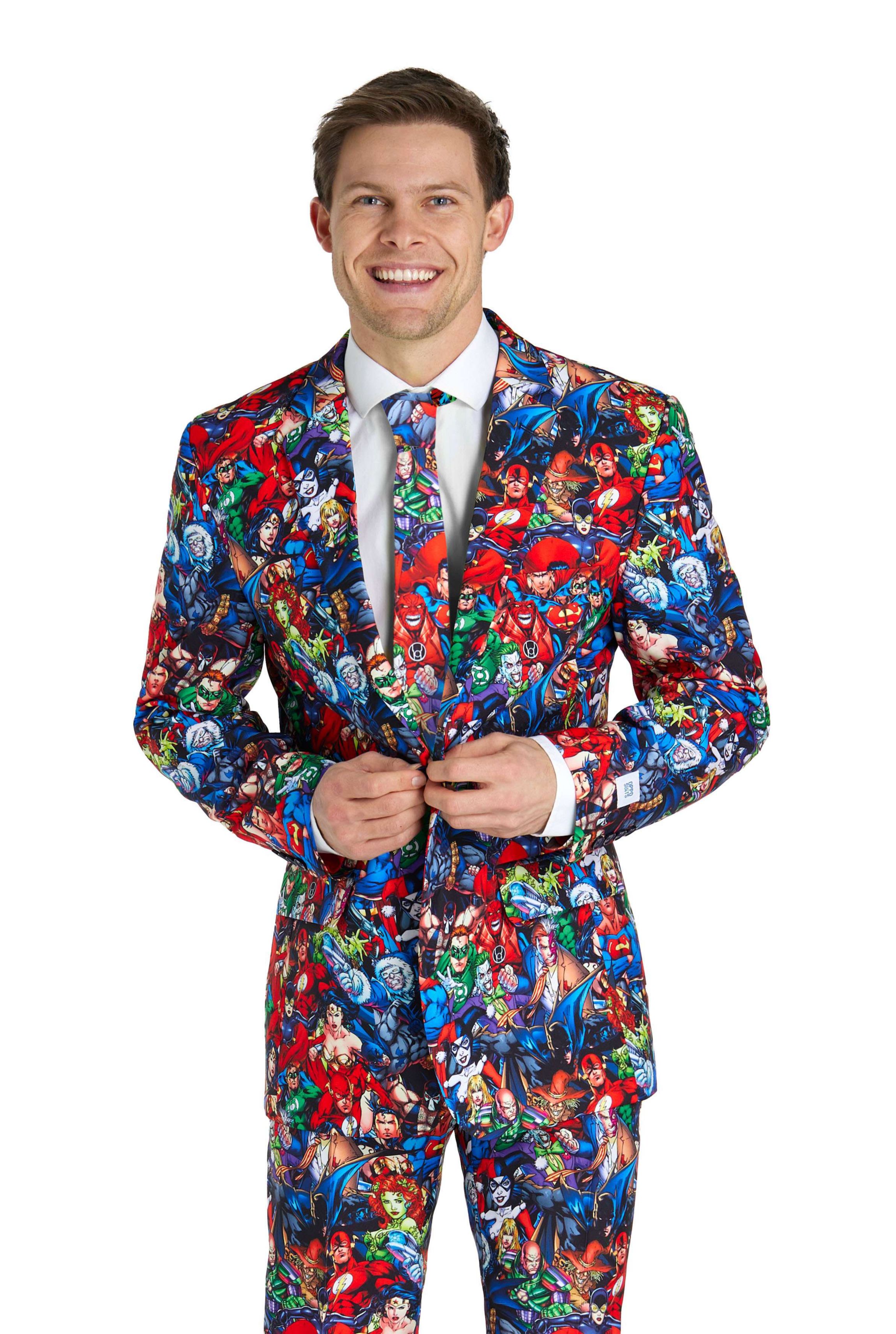DC Heroes   2 Piece Suit + Tie