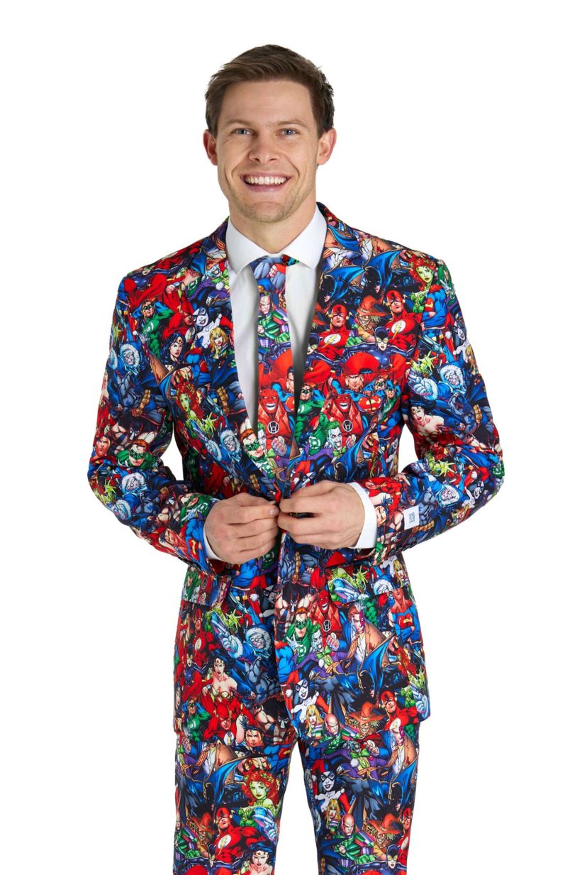 DC Heroes   2 Piece Suit + Tie