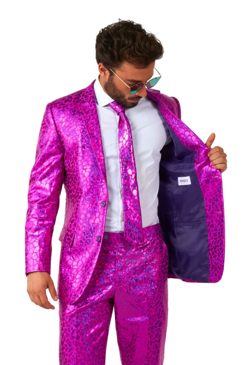 Peppy Pink  2 Piece Suit + Tie