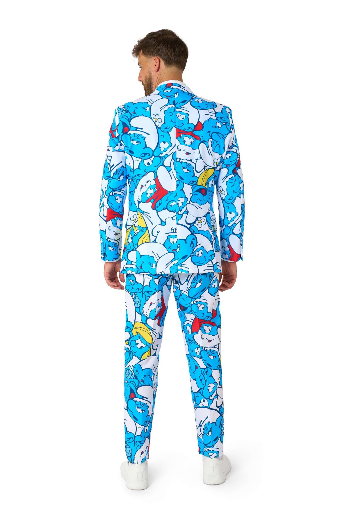 OppoSuits Mens Suit The Smurfs - Theme Party Suit - Smurfs - Blue