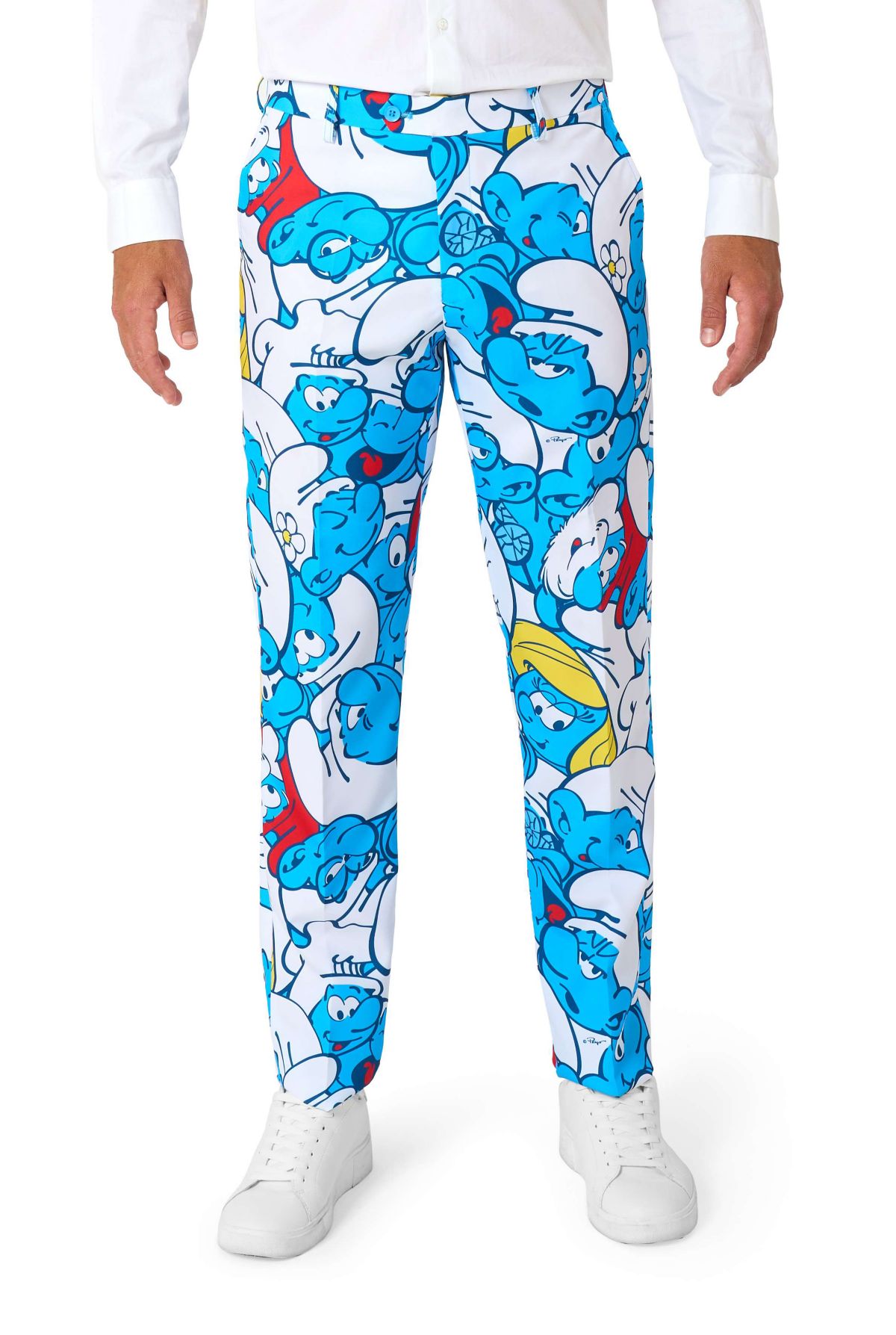 OppoSuits Mens Suit The Smurfs - Theme Party Suit - Smurfs - Blue