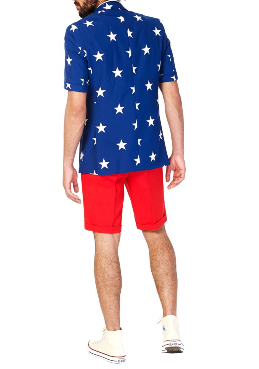 SUMMER Stars and Stripes  2 Piece Suit + Tie