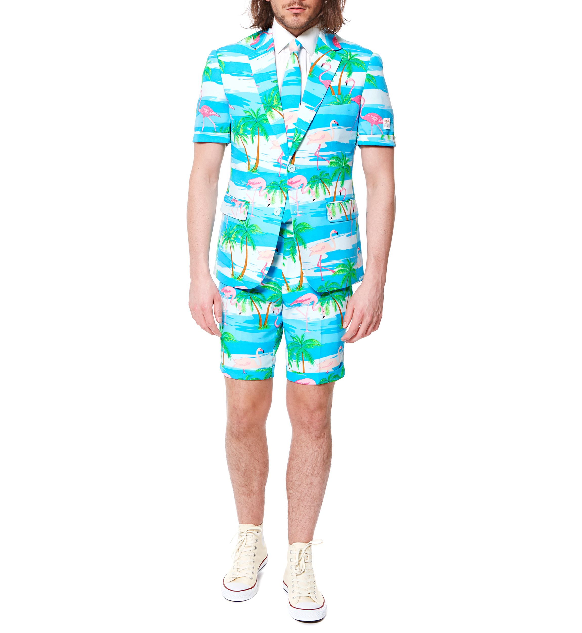 SUMMER Flaminguy  2 Piece Suit + Tie
