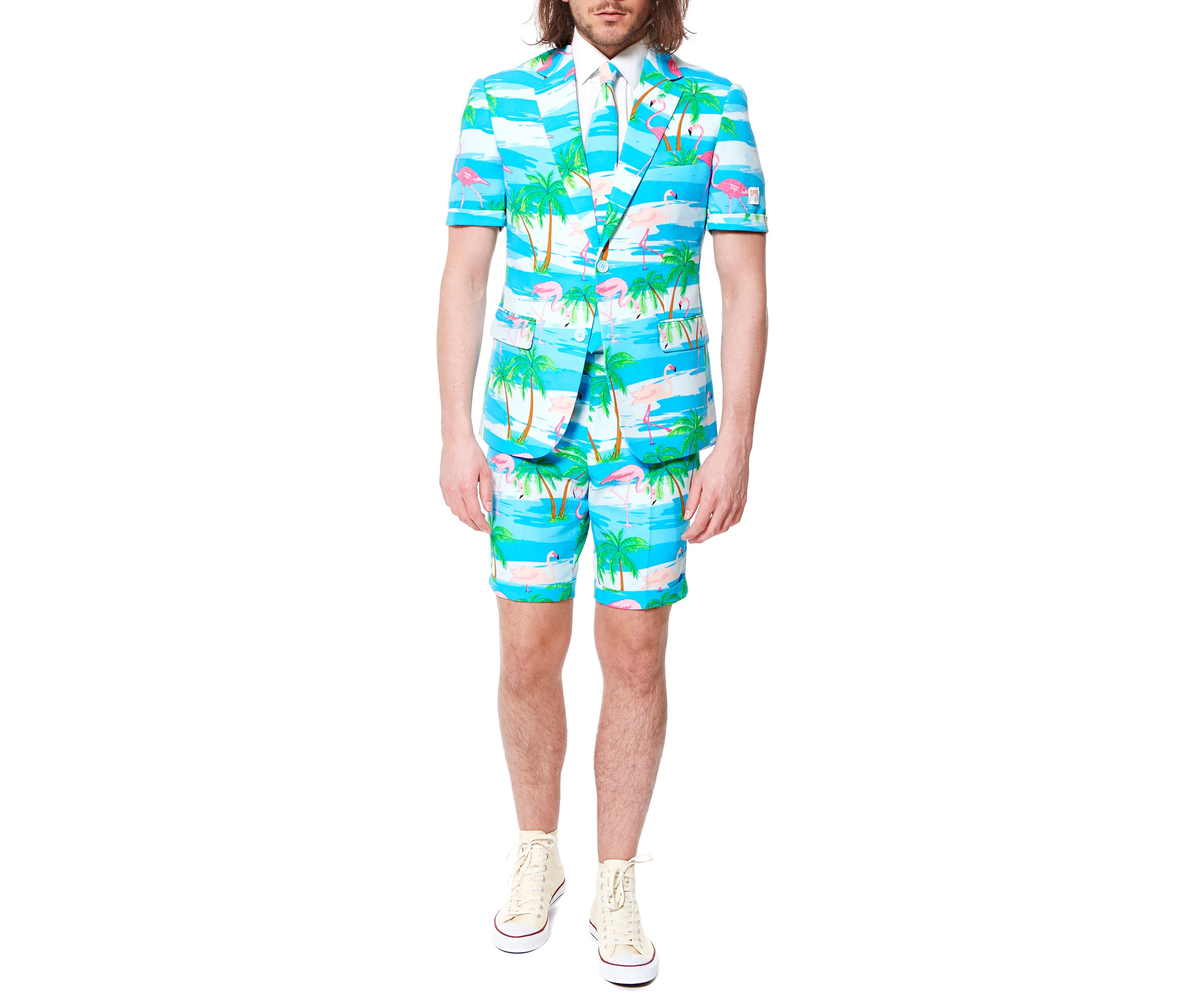 SUMMER Flaminguy  2 Piece Suit + Tie