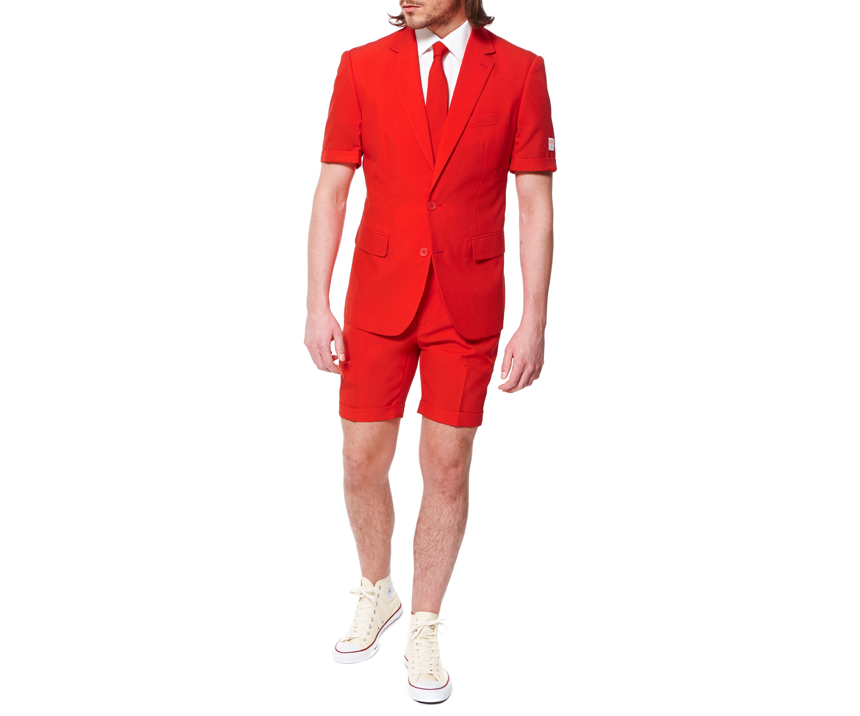 SUMMER Red Devil 2 Piece Suit + Tie