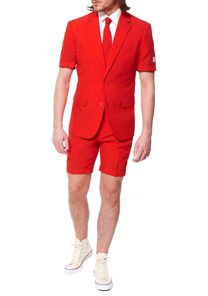SUMMER Red Devil 2 Piece Suit + Tie