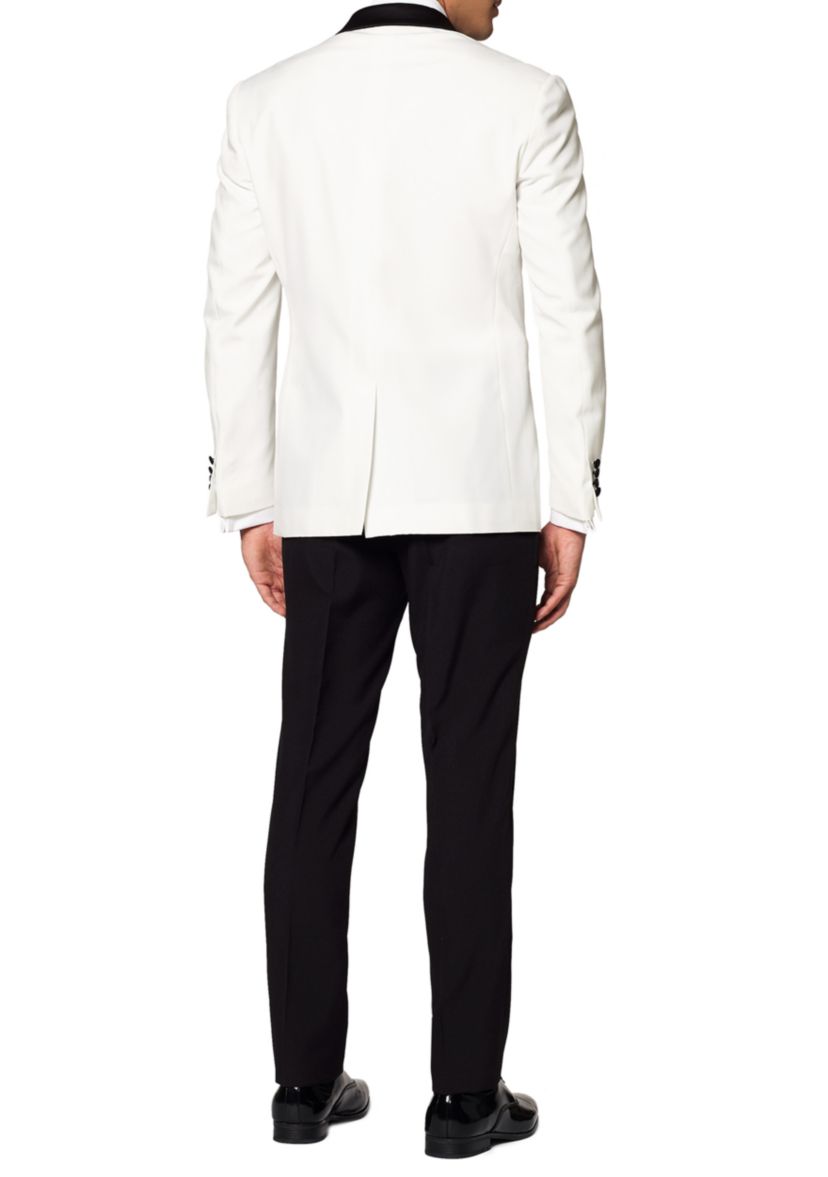Pearly White Tuxedo 2 Piece Tuxedo + Bow Tie