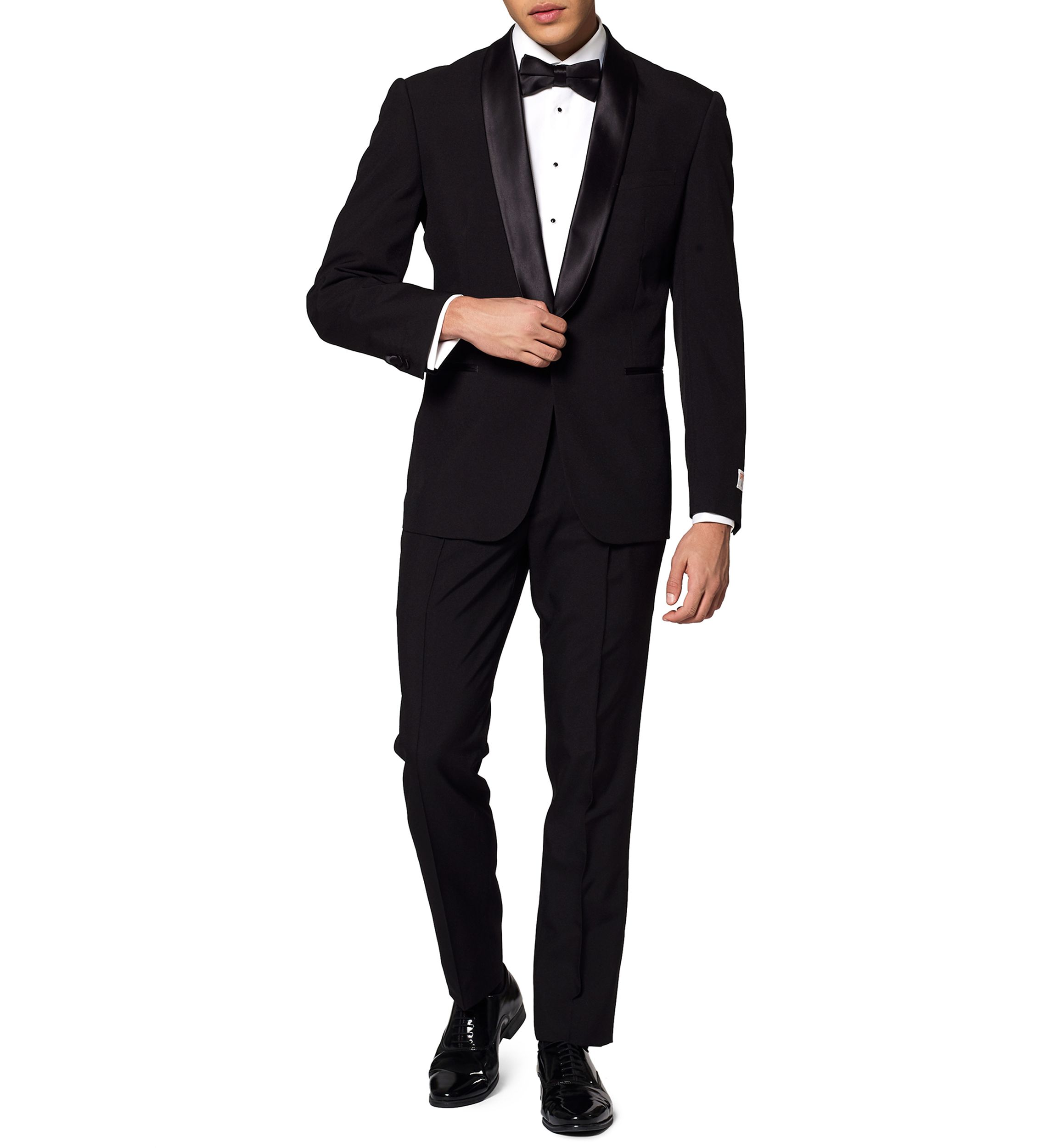 Jet Set Black Tuxedo 2 Piece Tuxedo + Bow Tie