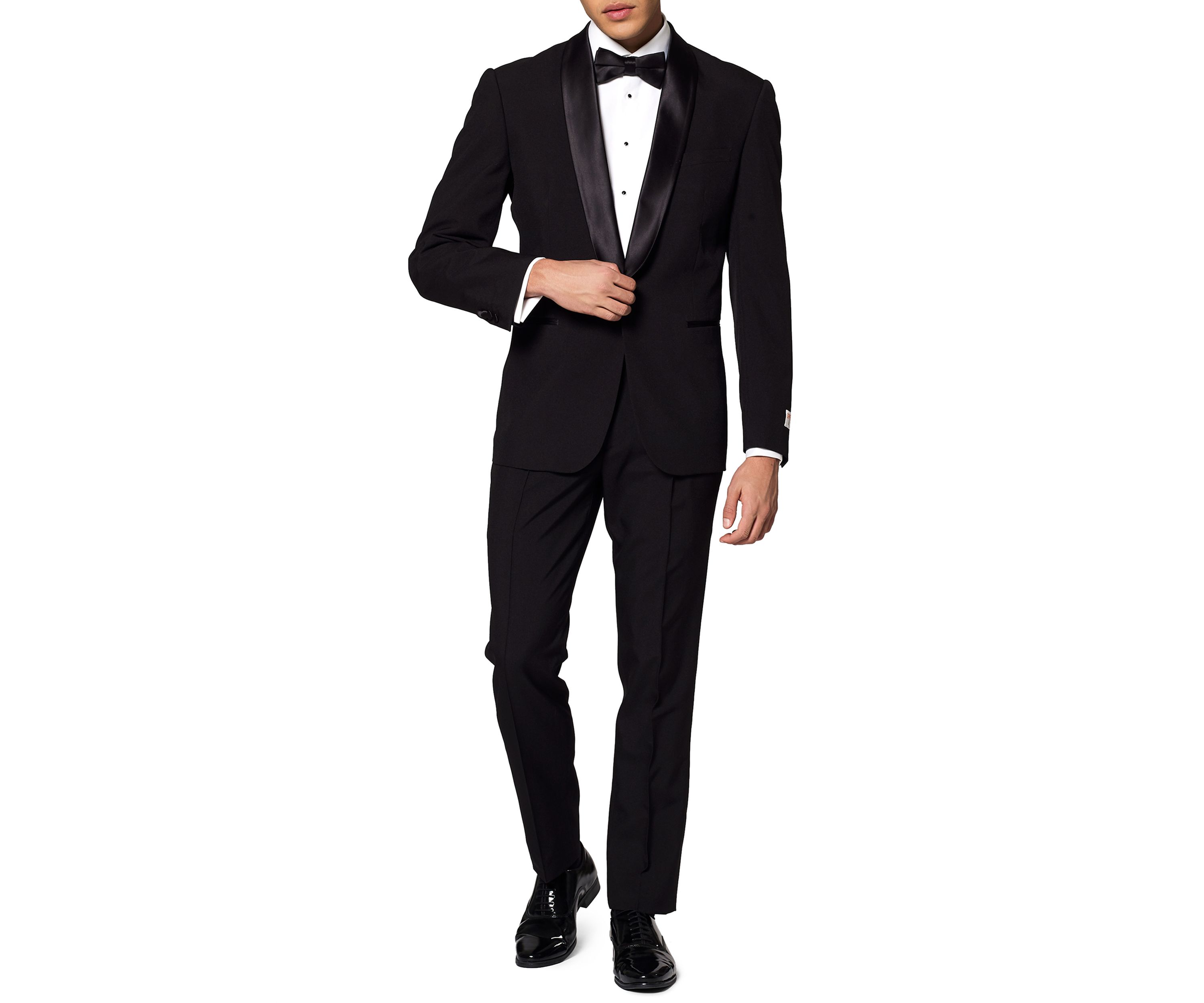 Jet Set Black Tuxedo 2 Piece Tuxedo + Bow Tie